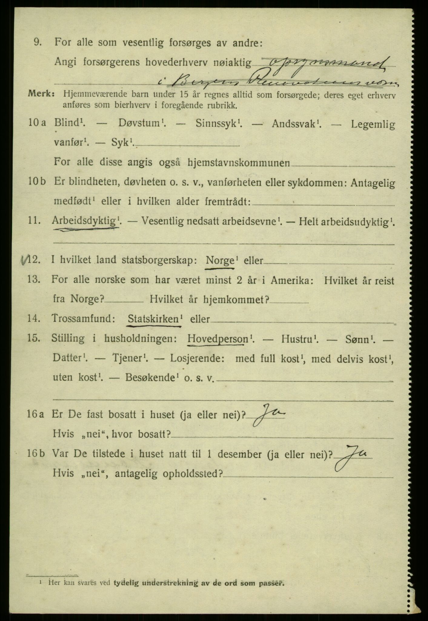 SAB, Folketelling 1920 for 1301 Bergen kjøpstad, 1920, s. 193063