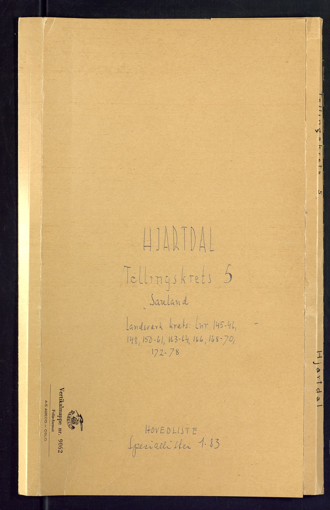 SAKO, Folketelling 1875 for 0827P Hjartdal prestegjeld, 1875, s. 17