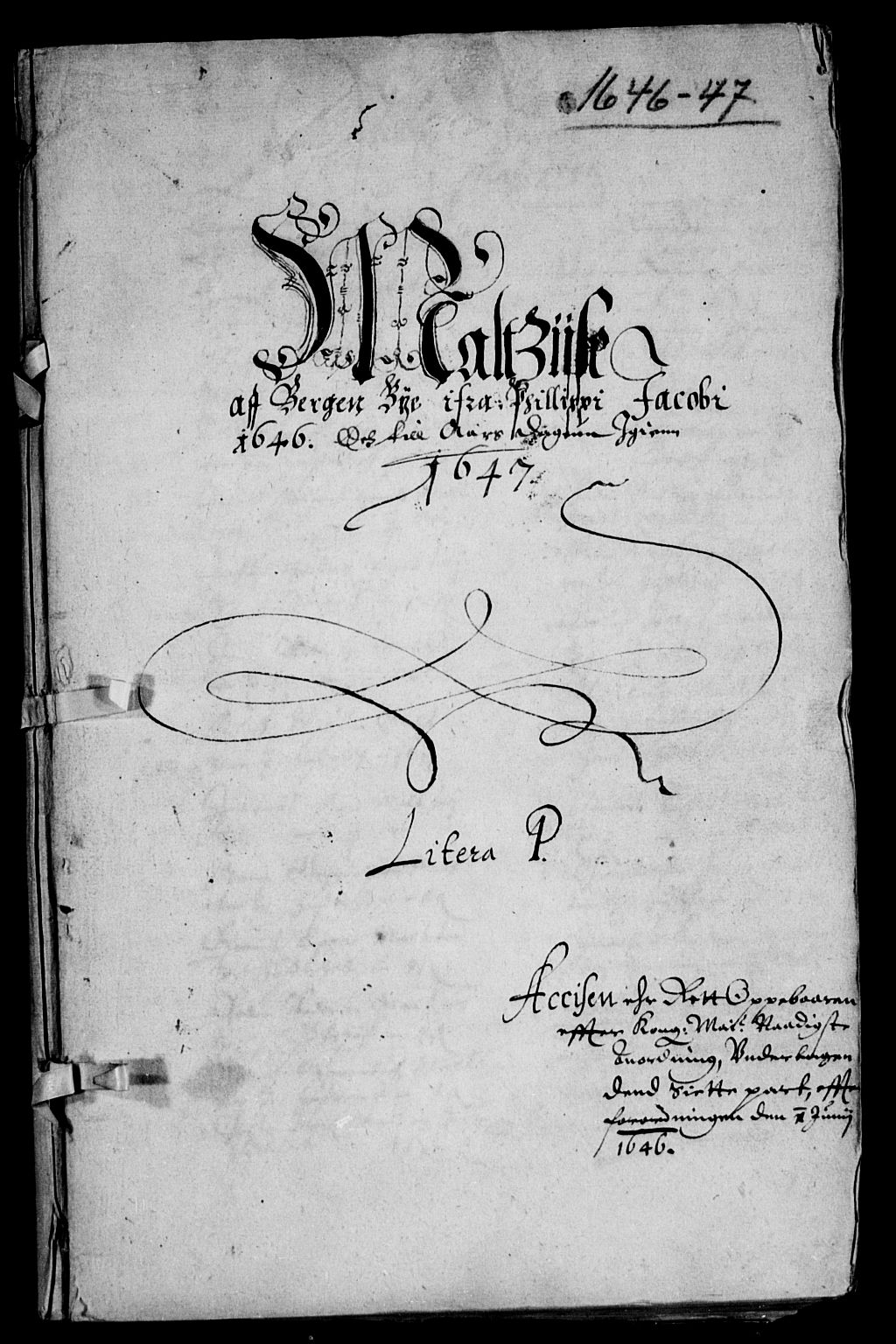 Rentekammeret inntil 1814, Reviderte regnskaper, Lensregnskaper, AV/RA-EA-5023/R/Rb/Rbt/L0104: Bergenhus len, 1646-1647