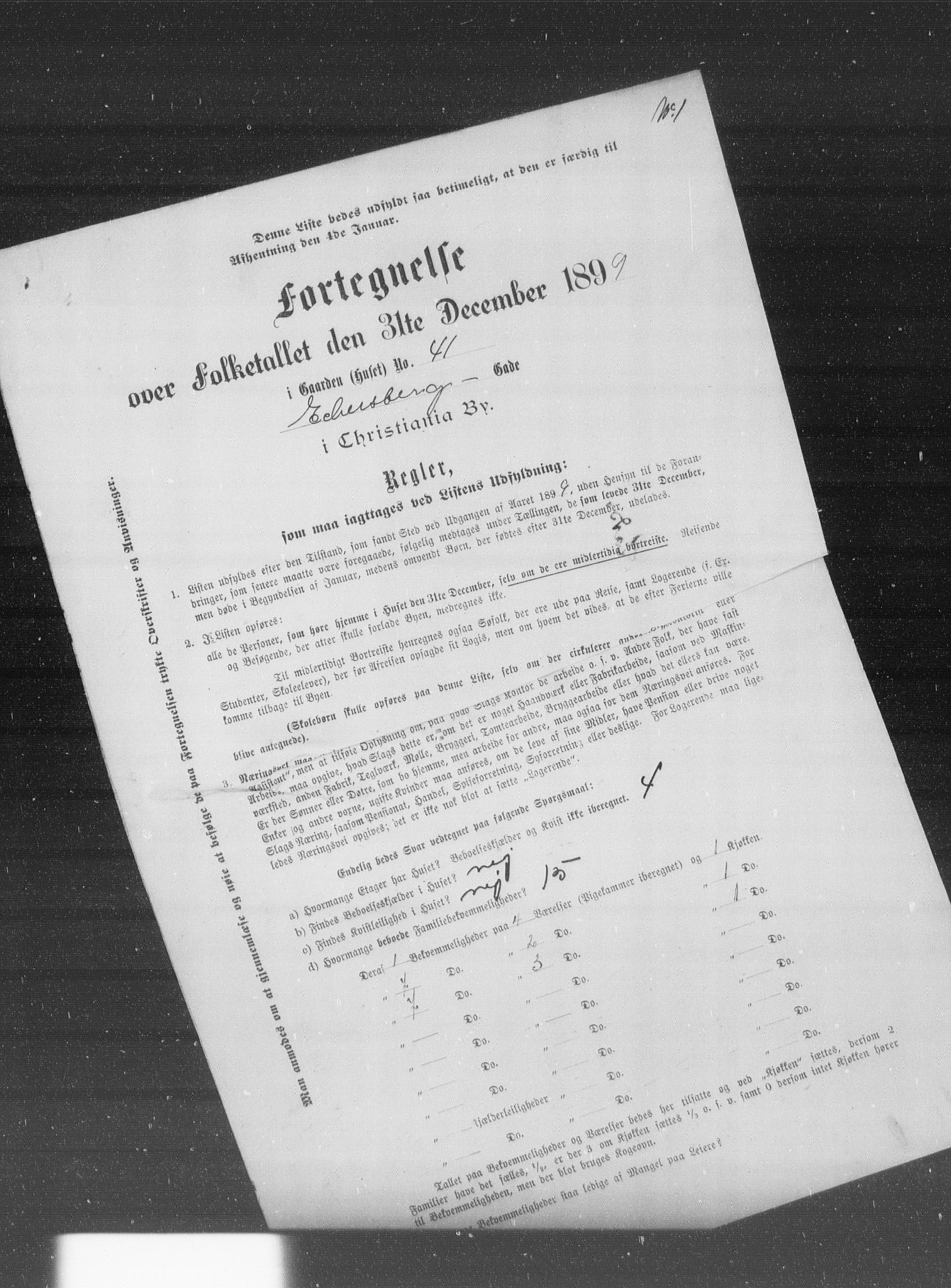 OBA, Kommunal folketelling 31.12.1899 for Kristiania kjøpstad, 1899, s. 2434