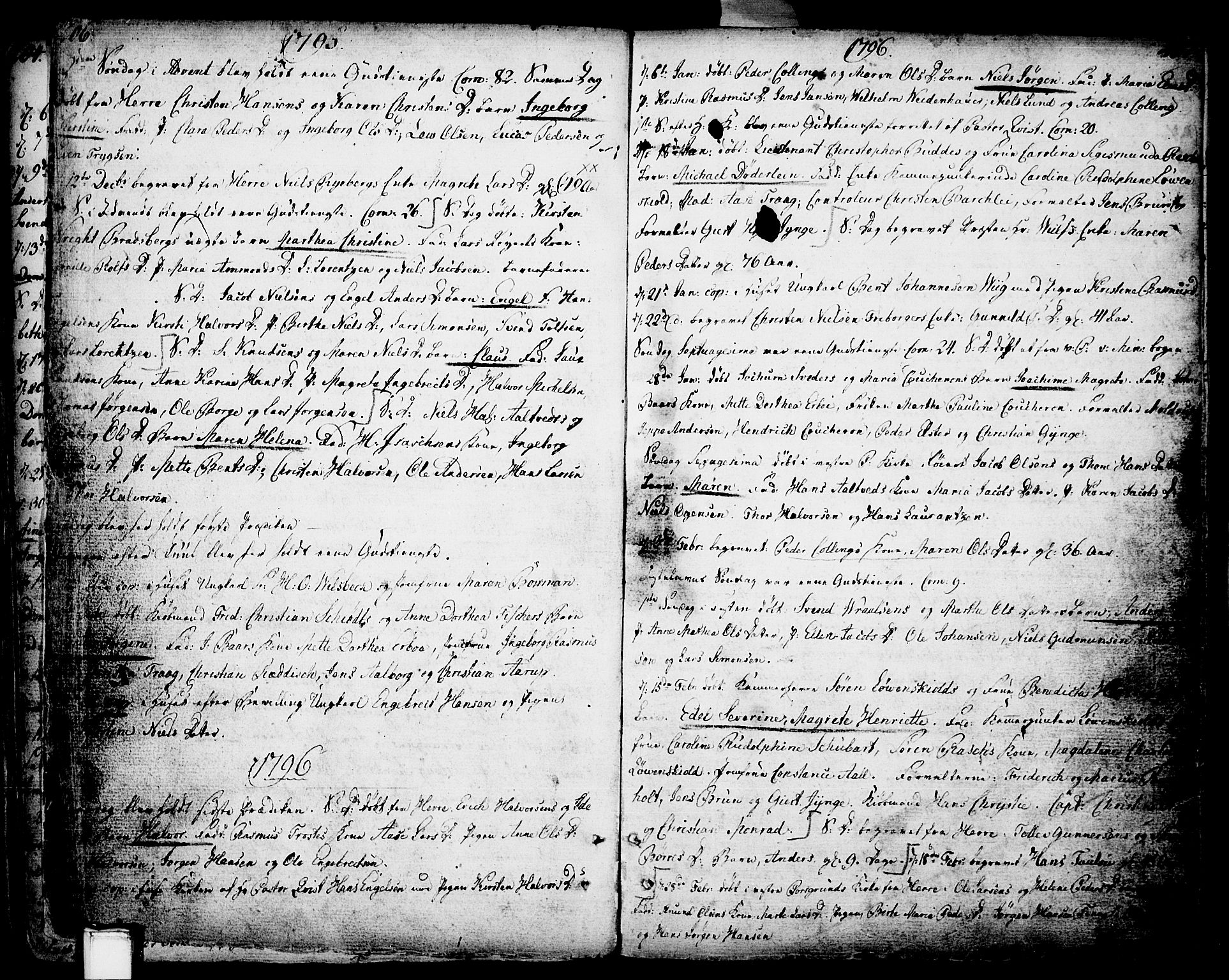 Porsgrunn kirkebøker , AV/SAKO-A-104/F/Fa/L0002: Ministerialbok nr. 2, 1764-1814, s. 206-207