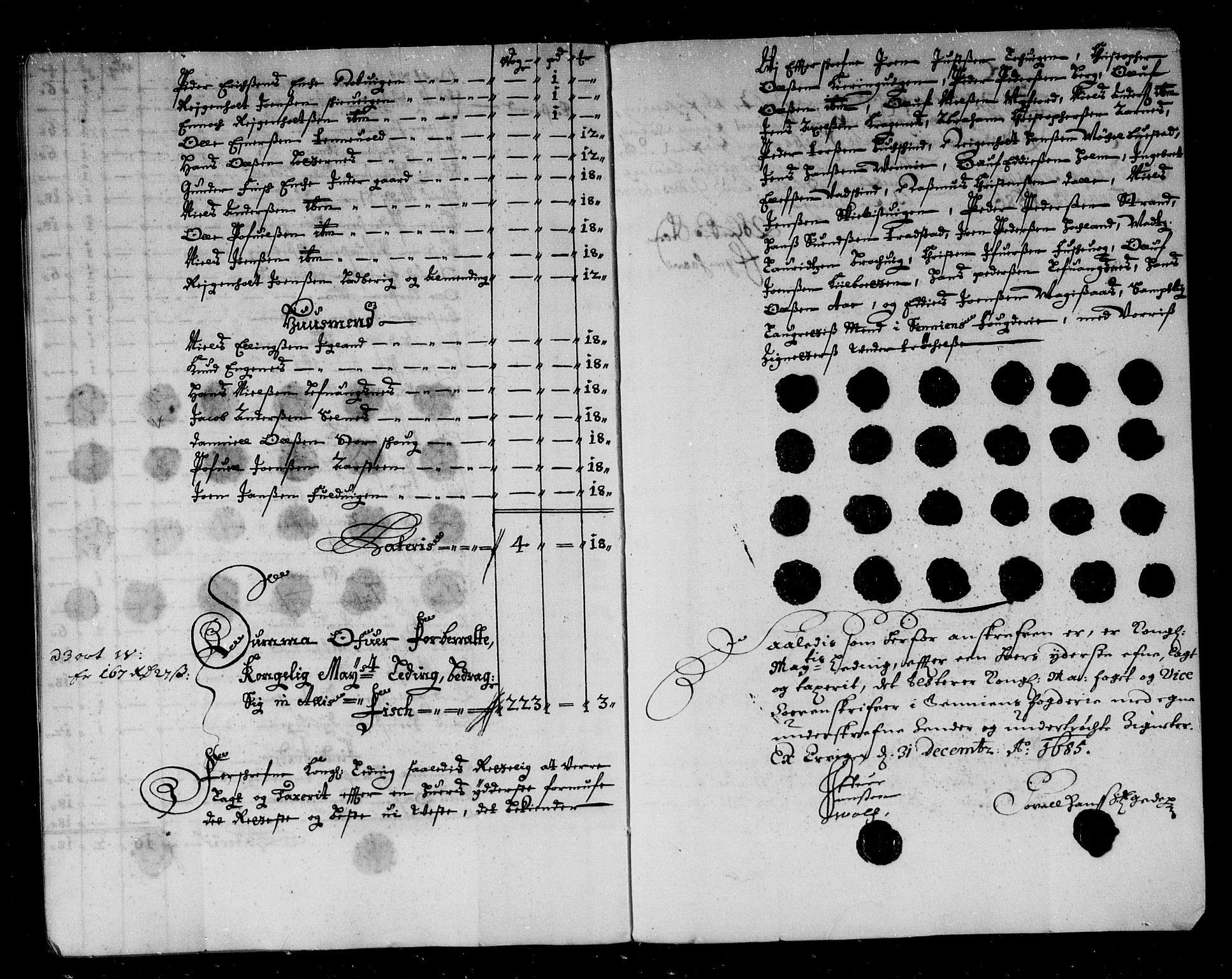 Rentekammeret inntil 1814, Reviderte regnskaper, Stiftamtstueregnskaper, Trondheim stiftamt og Nordland amt, AV/RA-EA-6044/R/Rg/L0082: Trondheim stiftamt og Nordland amt, 1685