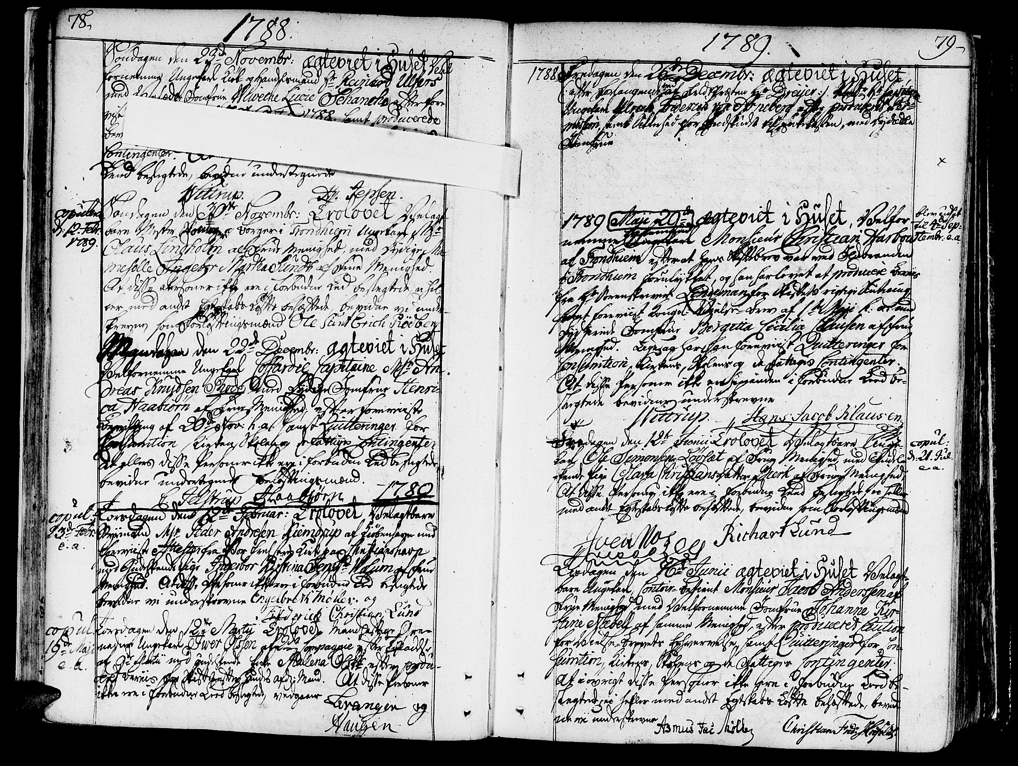Ministerialprotokoller, klokkerbøker og fødselsregistre - Sør-Trøndelag, SAT/A-1456/602/L0105: Ministerialbok nr. 602A03, 1774-1814, s. 78-79