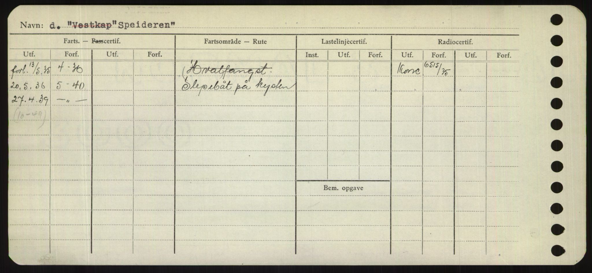 Sjøfartsdirektoratet med forløpere, Skipsmålingen, RA/S-1627/H/Hd/L0035: Fartøy, Sma-Spu, s. 424