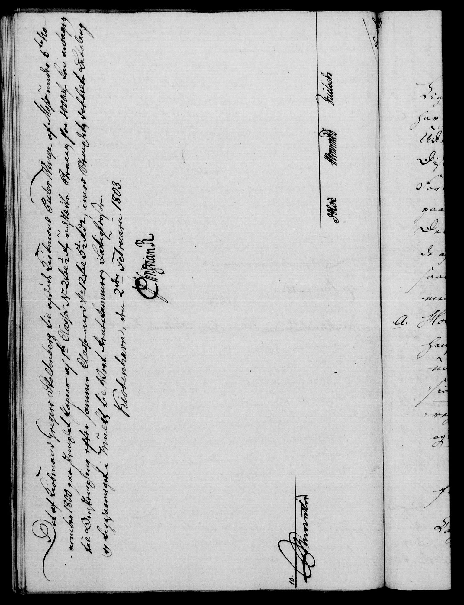 Rentekammeret, Kammerkanselliet, RA/EA-3111/G/Gf/Gfa/L0085: Norsk relasjons- og resolusjonsprotokoll (merket RK 52.85), 1803, s. 116