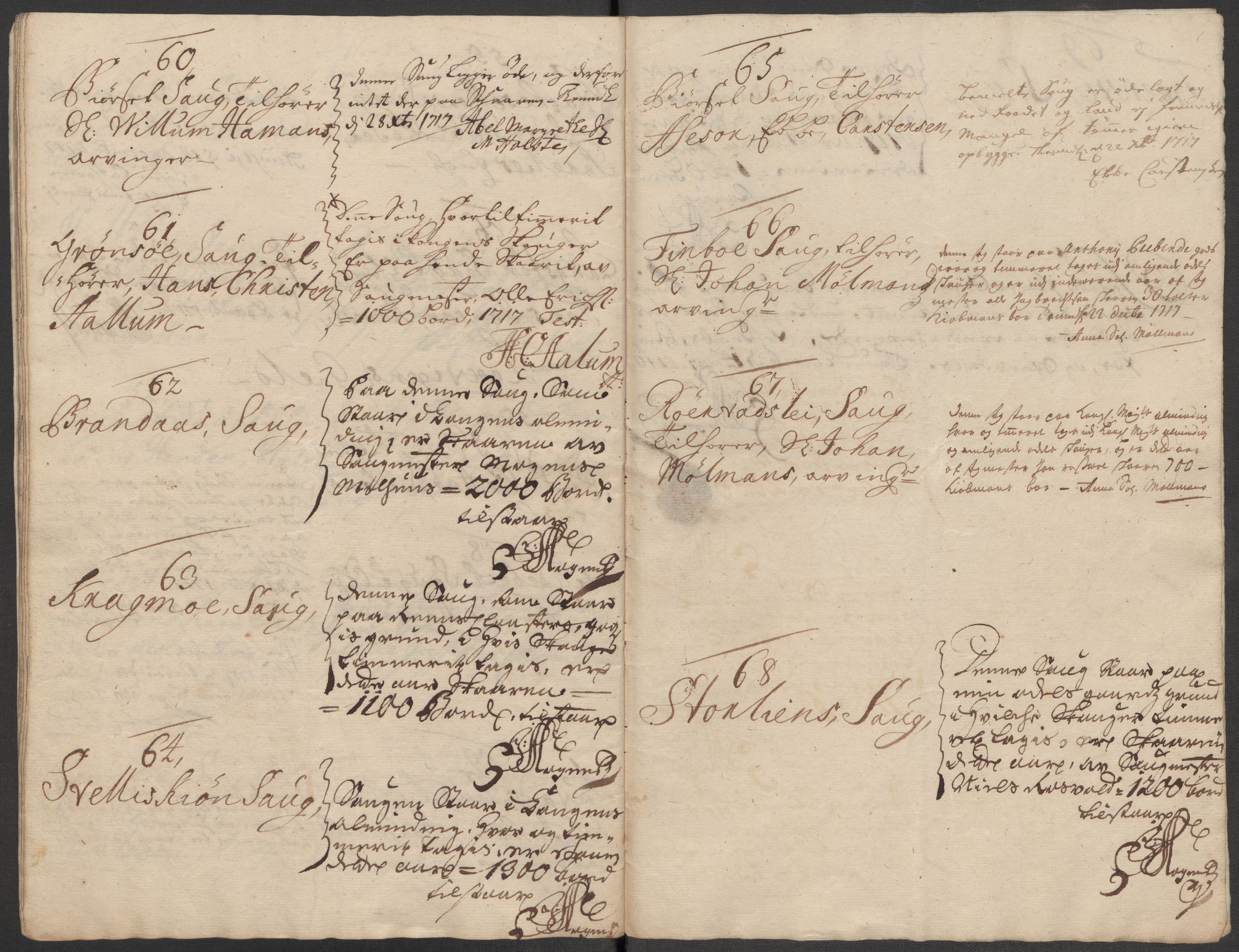 Rentekammeret inntil 1814, Reviderte regnskaper, Fogderegnskap, RA/EA-4092/R62/L4207: Fogderegnskap Stjørdal og Verdal, 1717, s. 154