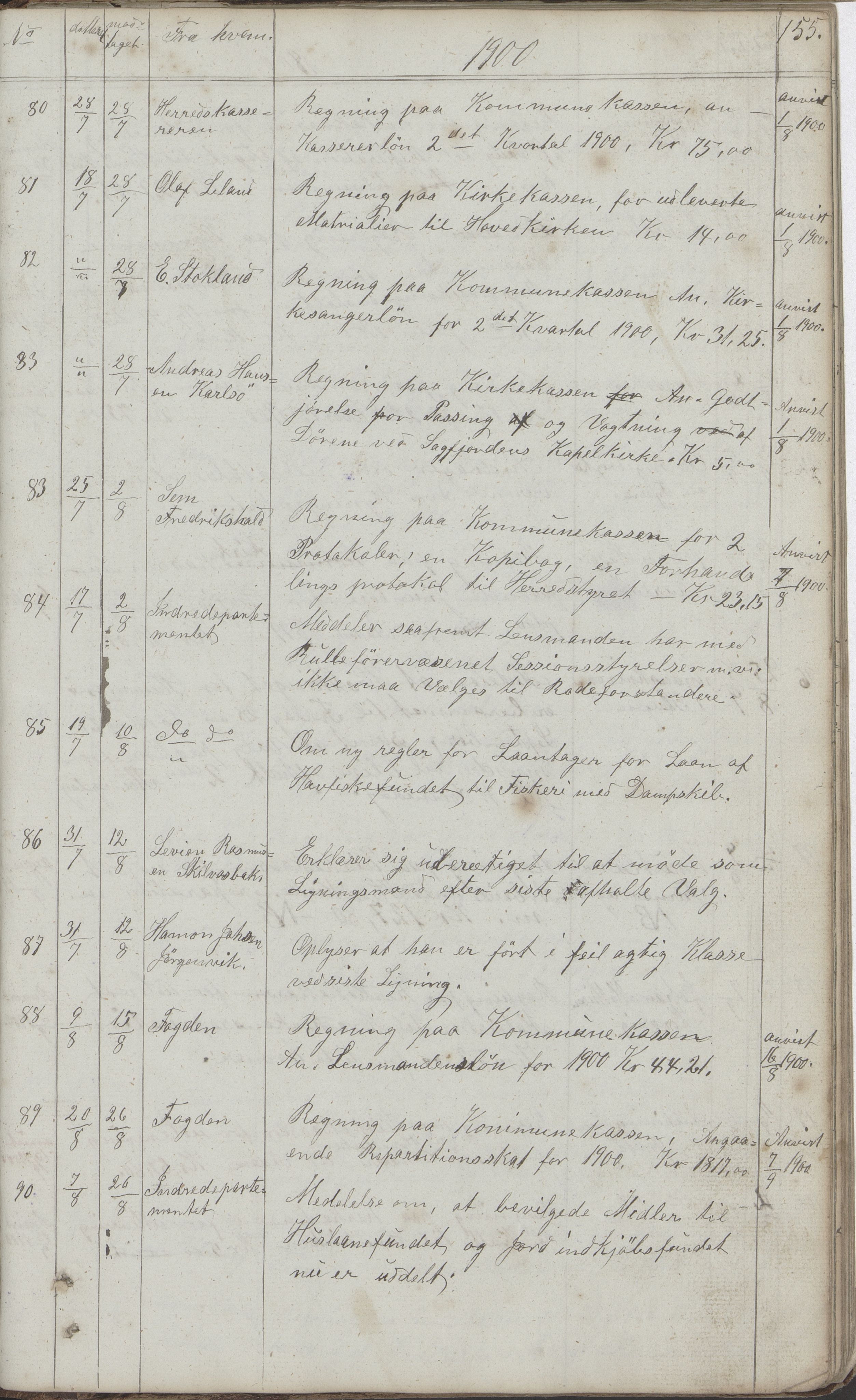 Hamarøy kommune. Formannskapet, AIN/K-18490.150/220/L0001: Protokoll, 1838-1904