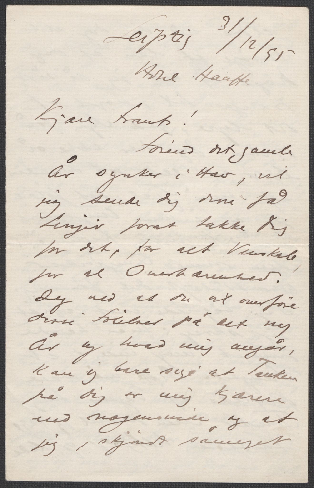 Beyer, Frants, AV/RA-PA-0132/F/L0001: Brev fra Edvard Grieg til Frantz Beyer og "En del optegnelser som kan tjene til kommentar til brevene" av Marie Beyer, 1872-1907, s. 460