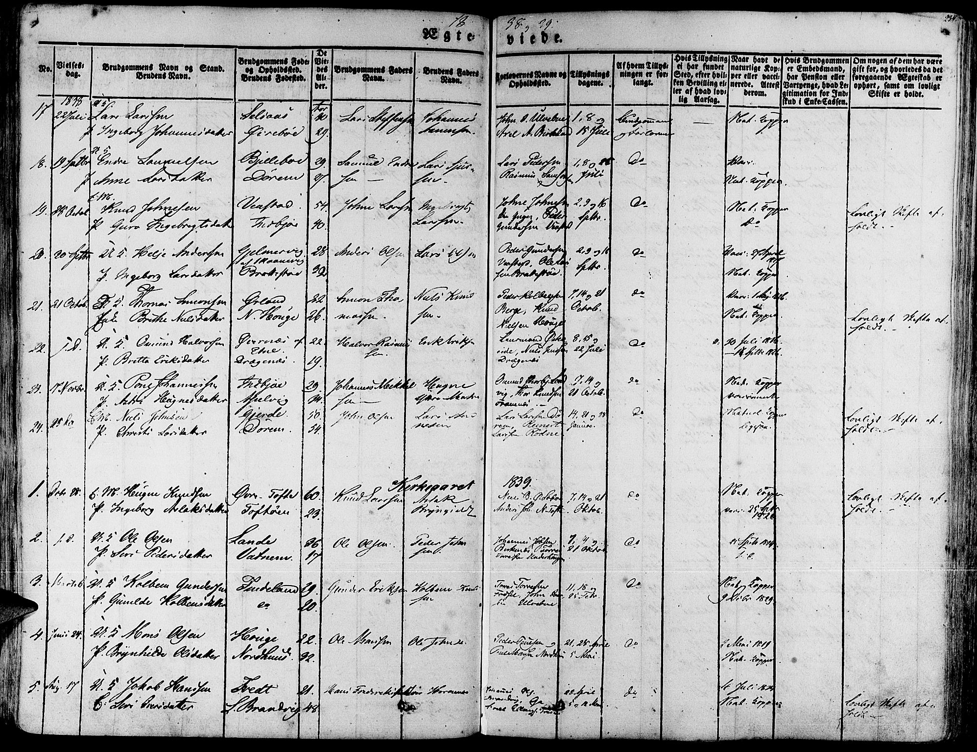 Fjelberg sokneprestembete, SAB/A-75201/H/Haa: Ministerialbok nr. A 6, 1835-1851, s. 234