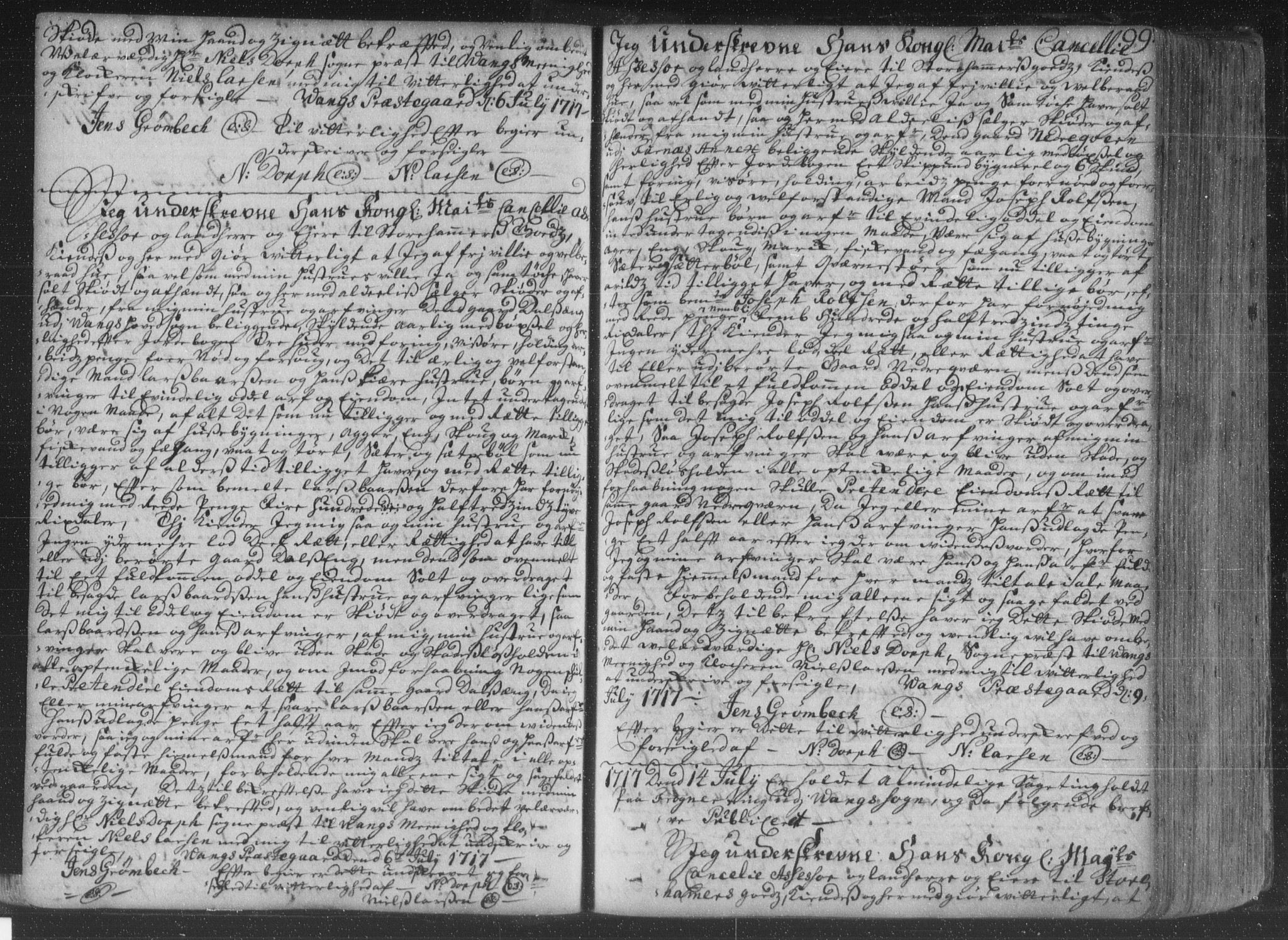 Hedemarken sorenskriveri, SAH/TING-034/H/Hb/L0002: Pantebok nr. 2, 1713-1723, s. 99