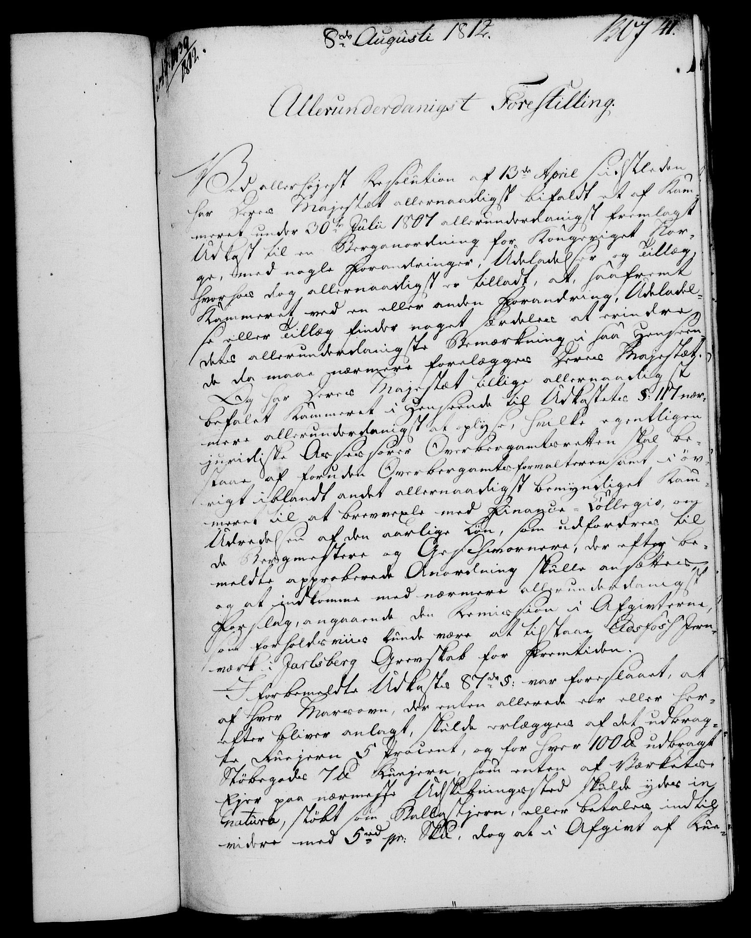 Rentekammeret, Renteskriverkontorene, AV/RA-EA-3115/M/Mf/Mfb/L0010: Relasjons- og resolusjonsprotokoll med register (merket RK 54.16), 1811-1812