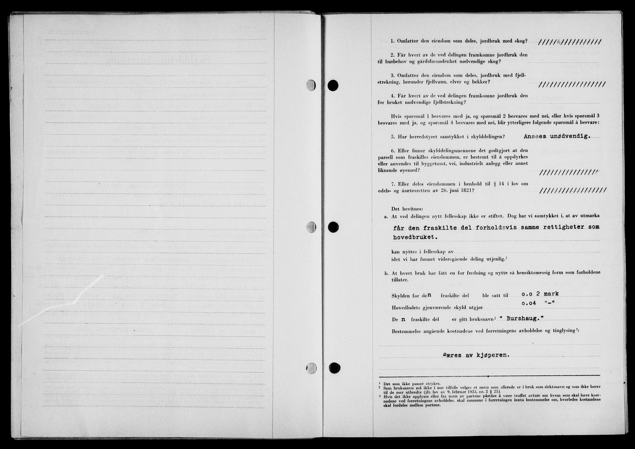 Lofoten sorenskriveri, SAT/A-0017/1/2/2C/L0017a: Pantebok nr. 17a, 1947-1948, Dagboknr: 1707/1947