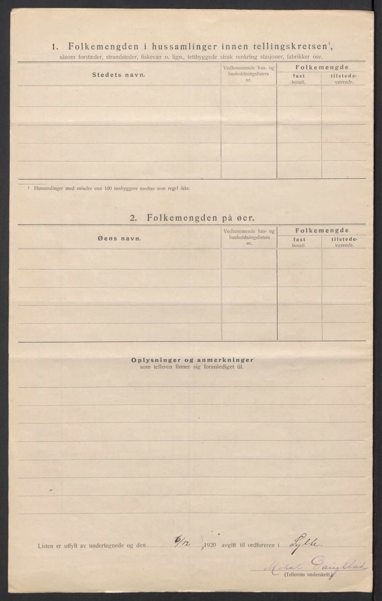 SAT, Folketelling 1920 for 1536 Sylte herred, 1920, s. 9