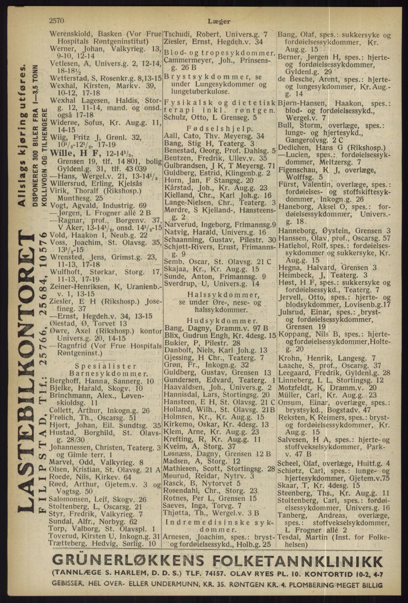 Kristiania/Oslo adressebok, PUBL/-, 1936, s. 2570