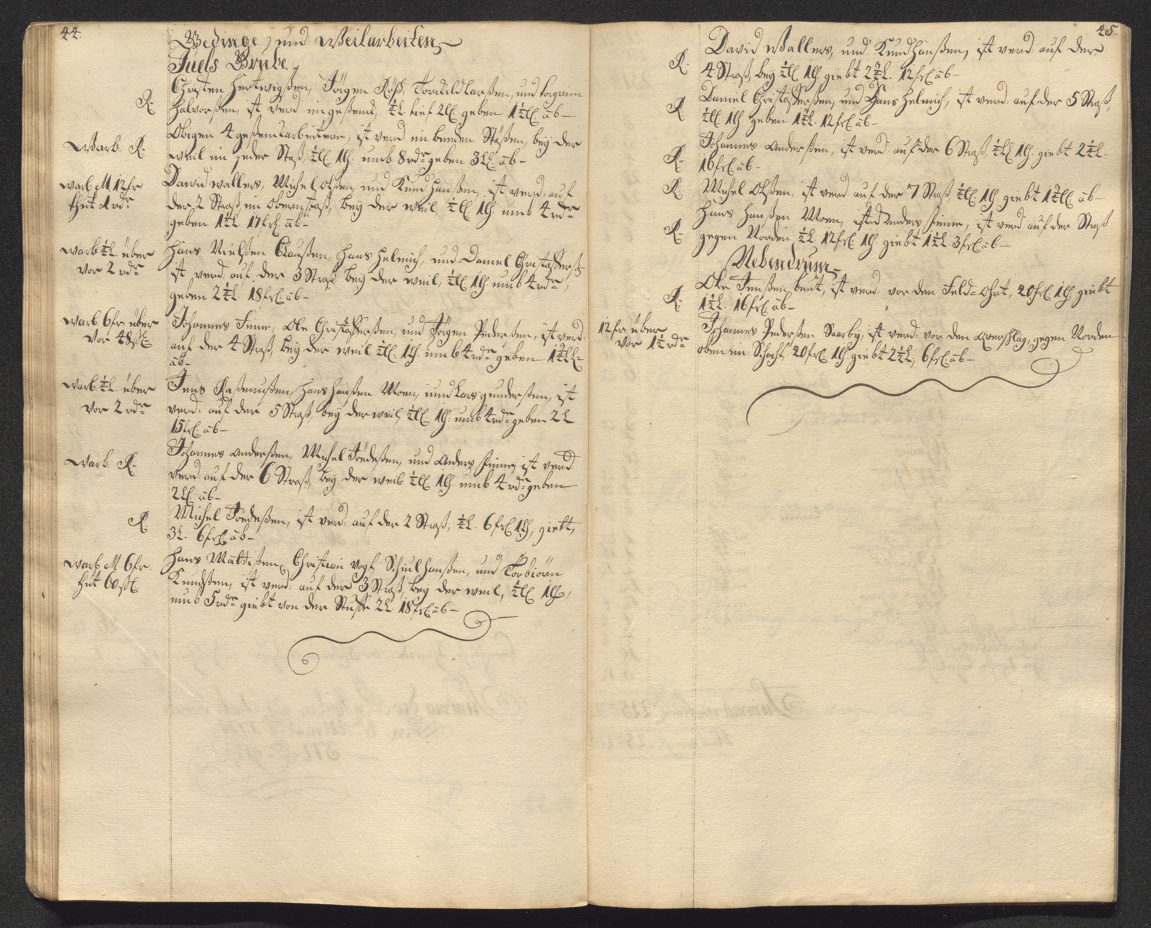 Kongsberg Sølvverk 1623-1816, AV/SAKO-EA-3135/001/D/Dc/Dcd/L0099: Utgiftsregnskap for gruver m.m., 1710, s. 260