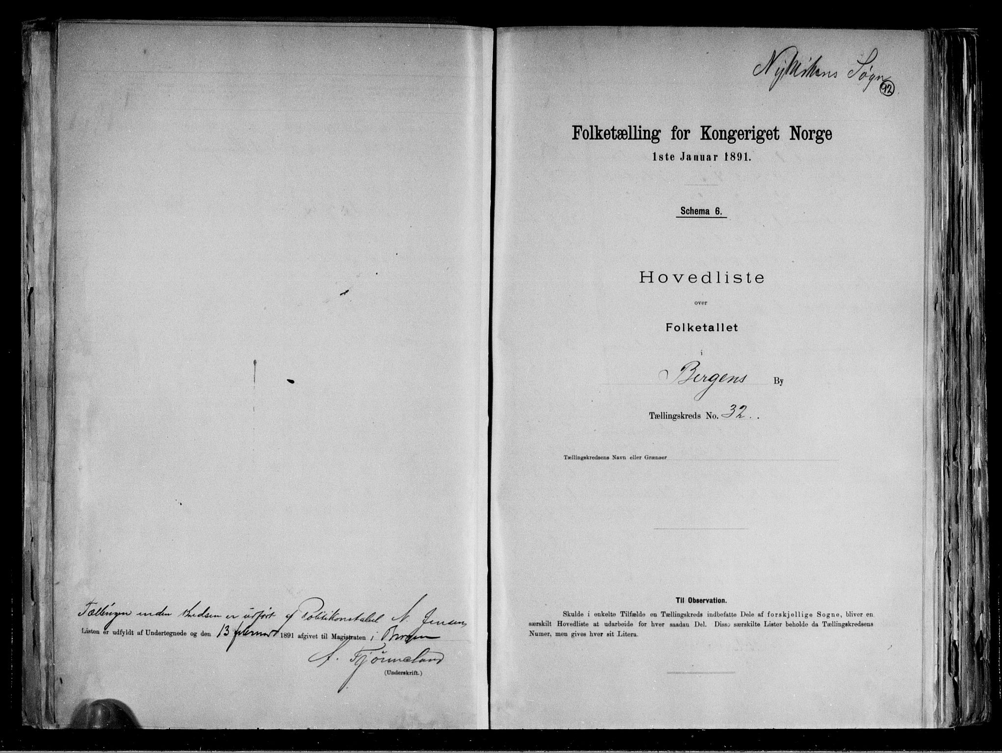 RA, Folketelling 1891 for 1301 Bergen kjøpstad, 1891, s. 94