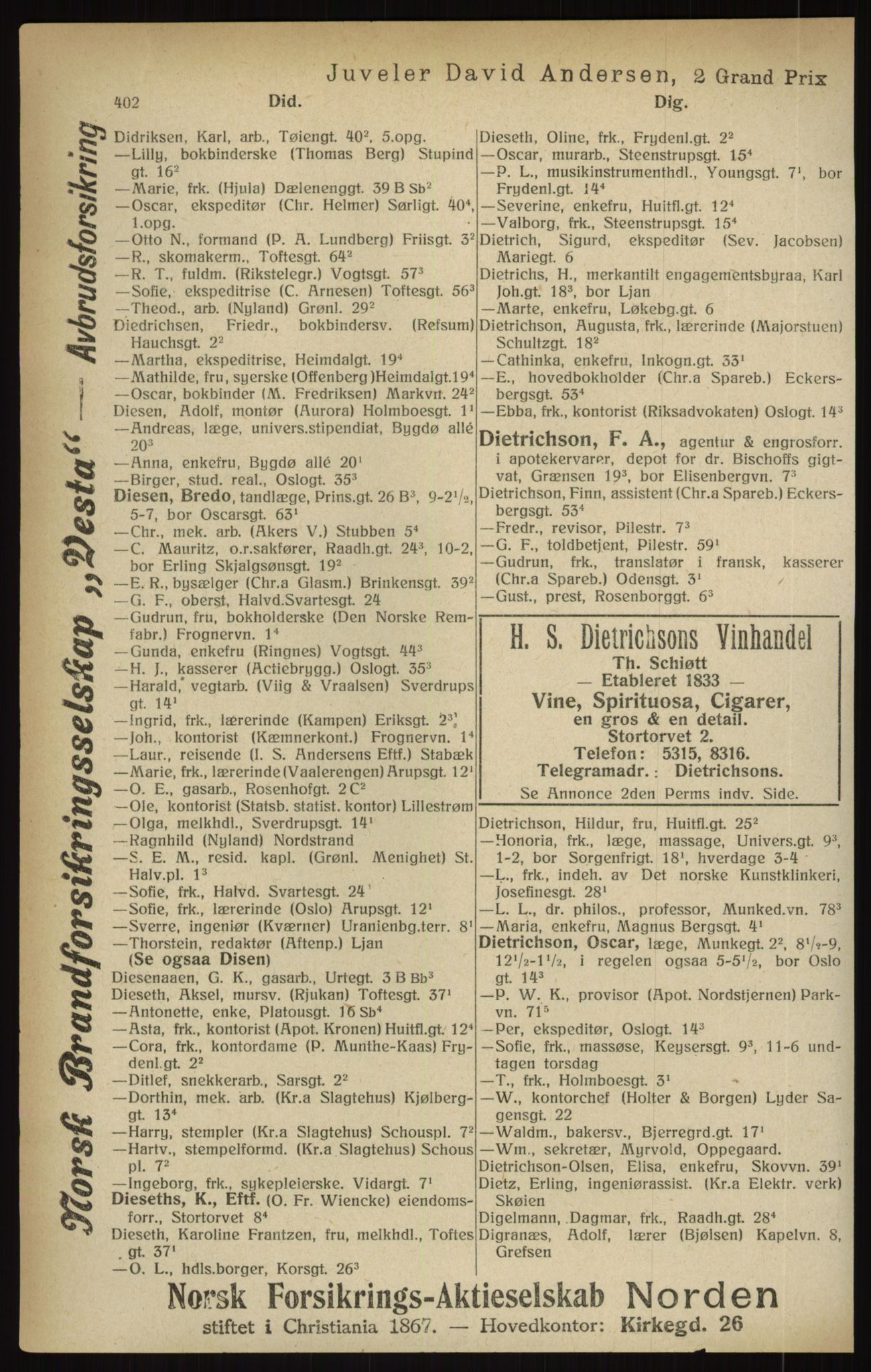 Kristiania/Oslo adressebok, PUBL/-, 1916, s. 402