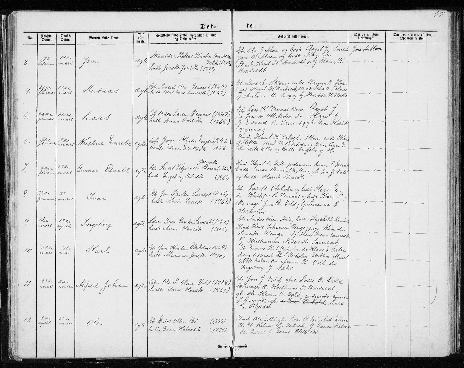 Ministerialprotokoller, klokkerbøker og fødselsregistre - Møre og Romsdal, SAT/A-1454/543/L0564: Klokkerbok nr. 543C02, 1867-1915, s. 55