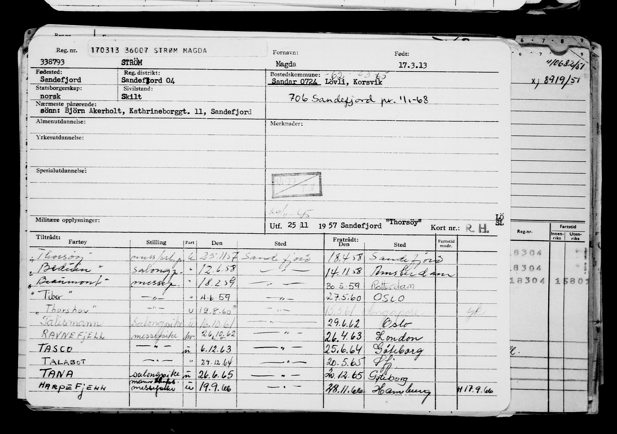 Direktoratet for sjømenn, AV/RA-S-3545/G/Gb/L0111: Hovedkort, 1913, s. 293