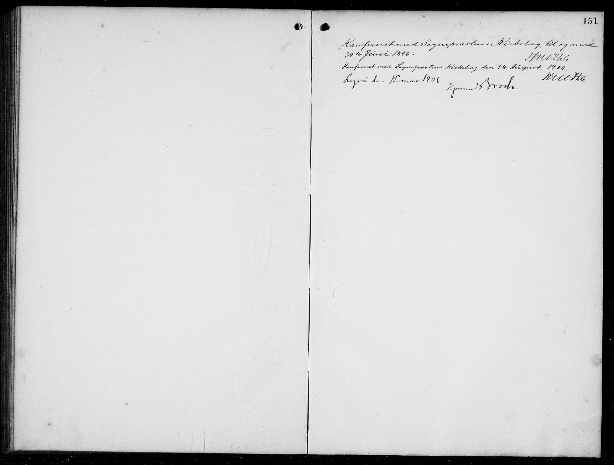 Hyllestad sokneprestembete, AV/SAB-A-80401: Klokkerbok nr. C 3, 1894-1913, s. 151
