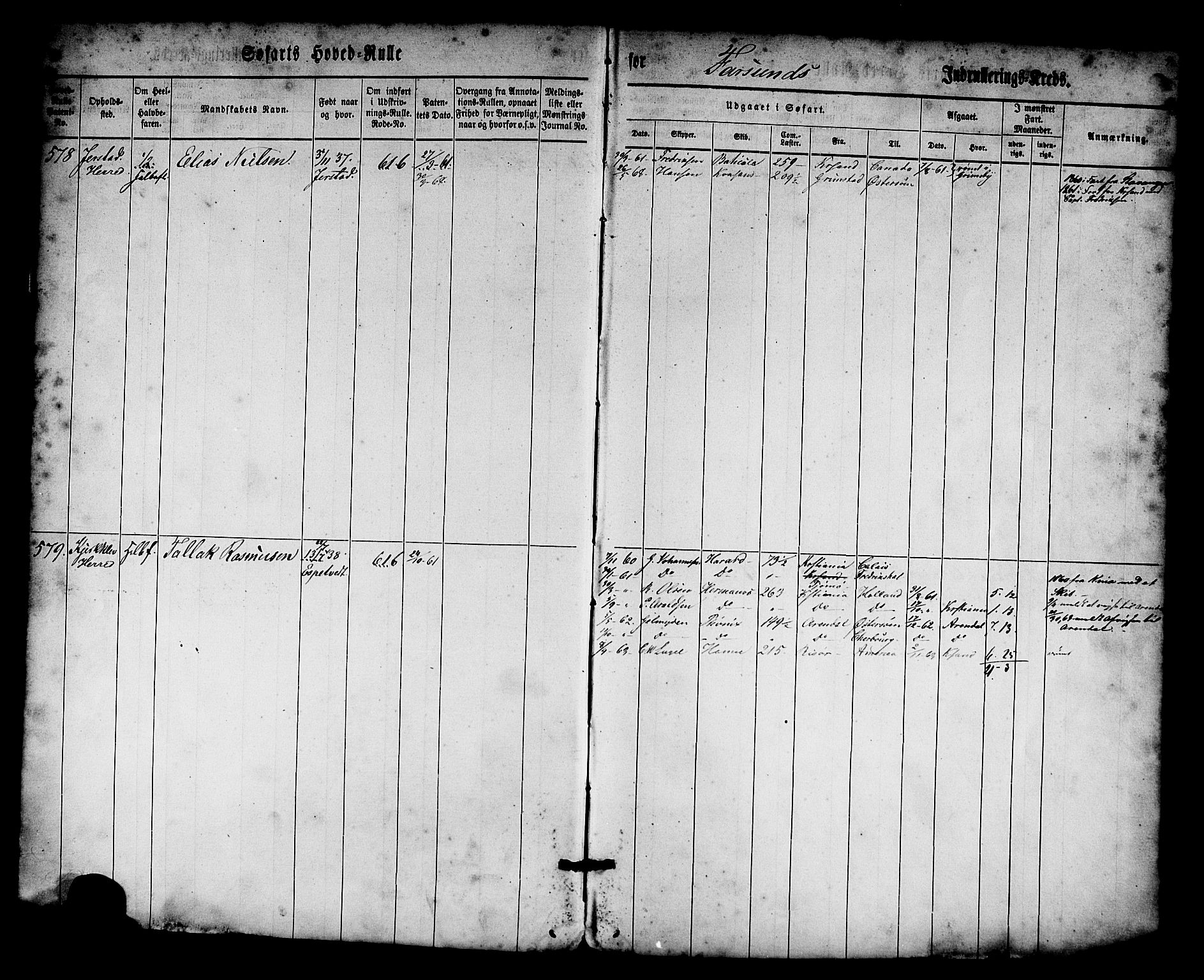 Farsund mønstringskrets, AV/SAK-2031-0017/F/Fb/L0014: Hovedrulle nr 575-1148, Z-6, 1860-1869, s. 5