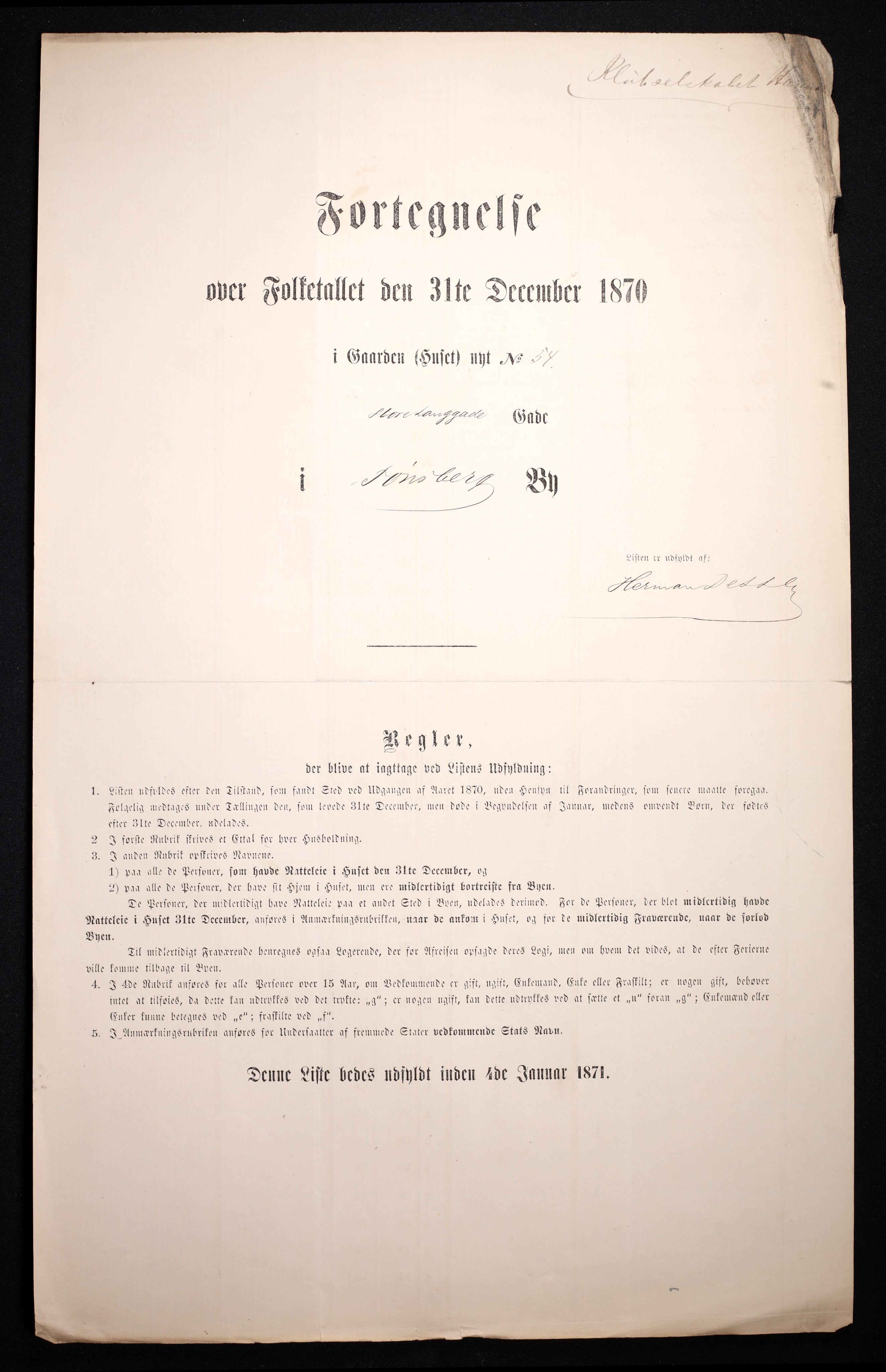 RA, Folketelling 1870 for 0705 Tønsberg kjøpstad, 1870, s. 128