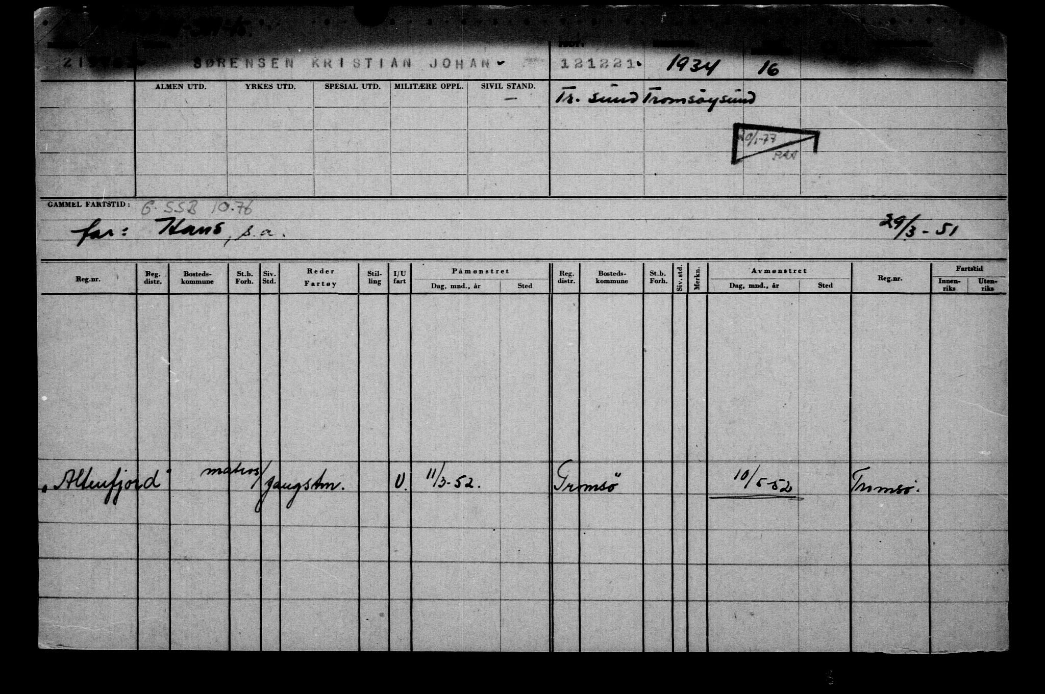 Direktoratet for sjømenn, AV/RA-S-3545/G/Gb/L0200: Hovedkort, 1921, s. 635