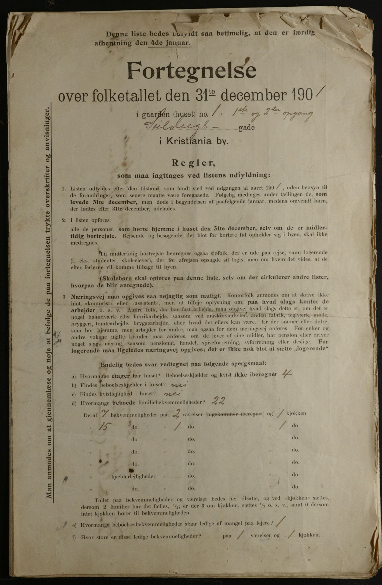 OBA, Kommunal folketelling 31.12.1901 for Kristiania kjøpstad, 1901, s. 14455