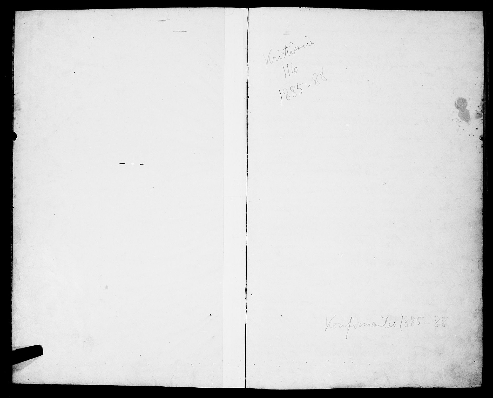 Uranienborg prestekontor Kirkebøker, AV/SAO-A-10877/G/Ga/L0001: Kladd til kirkebok nr. 1, 1885-1888
