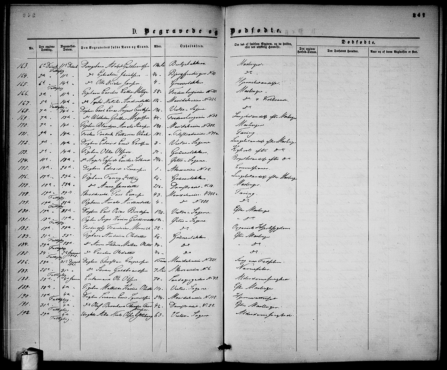 Gamle Aker prestekontor Kirkebøker, AV/SAO-A-10617a/G/L0001: Klokkerbok nr. 1, 1861-1868, s. 247