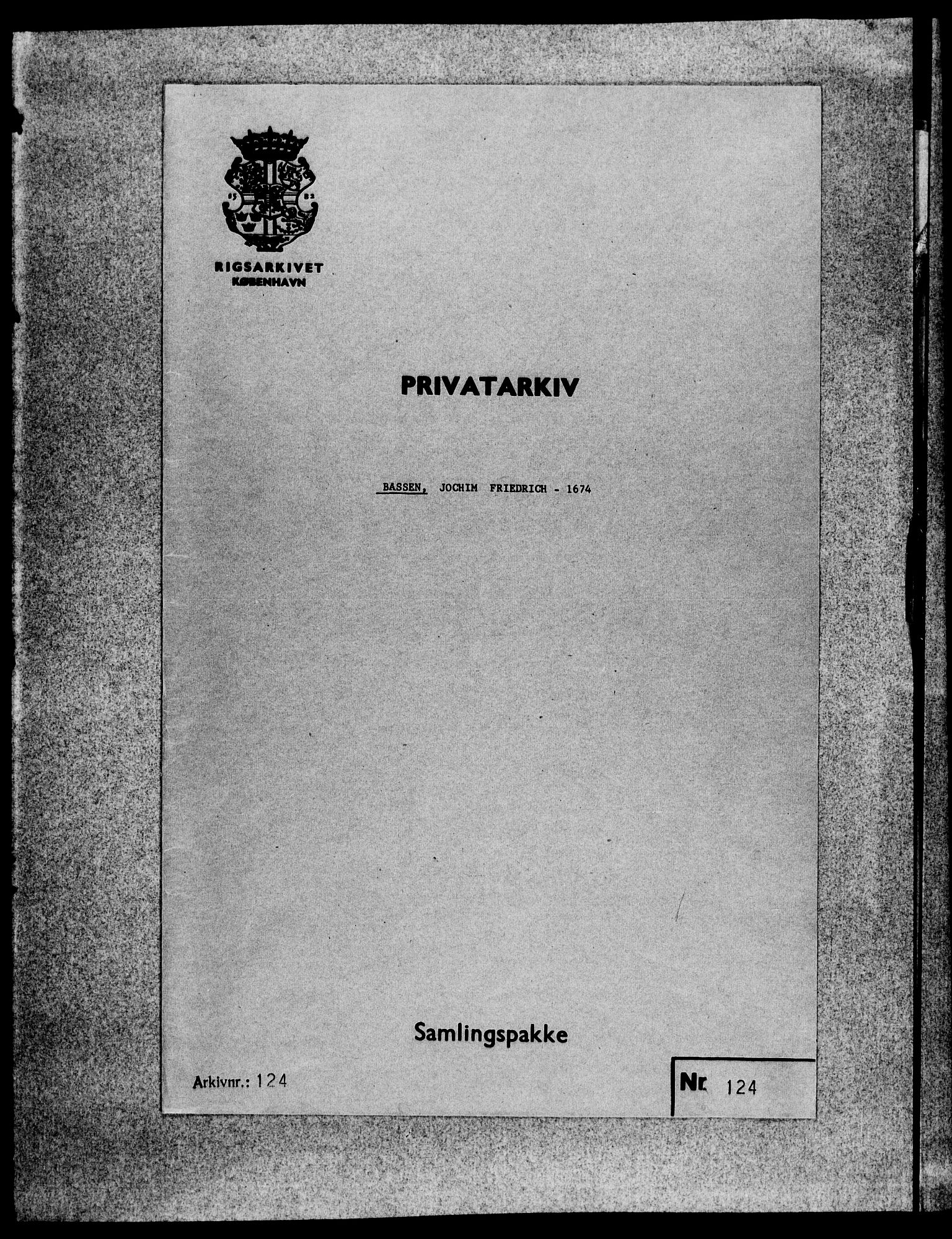 Fra DRA 1996, Privatarkiver etter 1660, AV/RA-EA-5941/F/L0001: Privatarkiver etter 1660, 1669-1740, s. 10