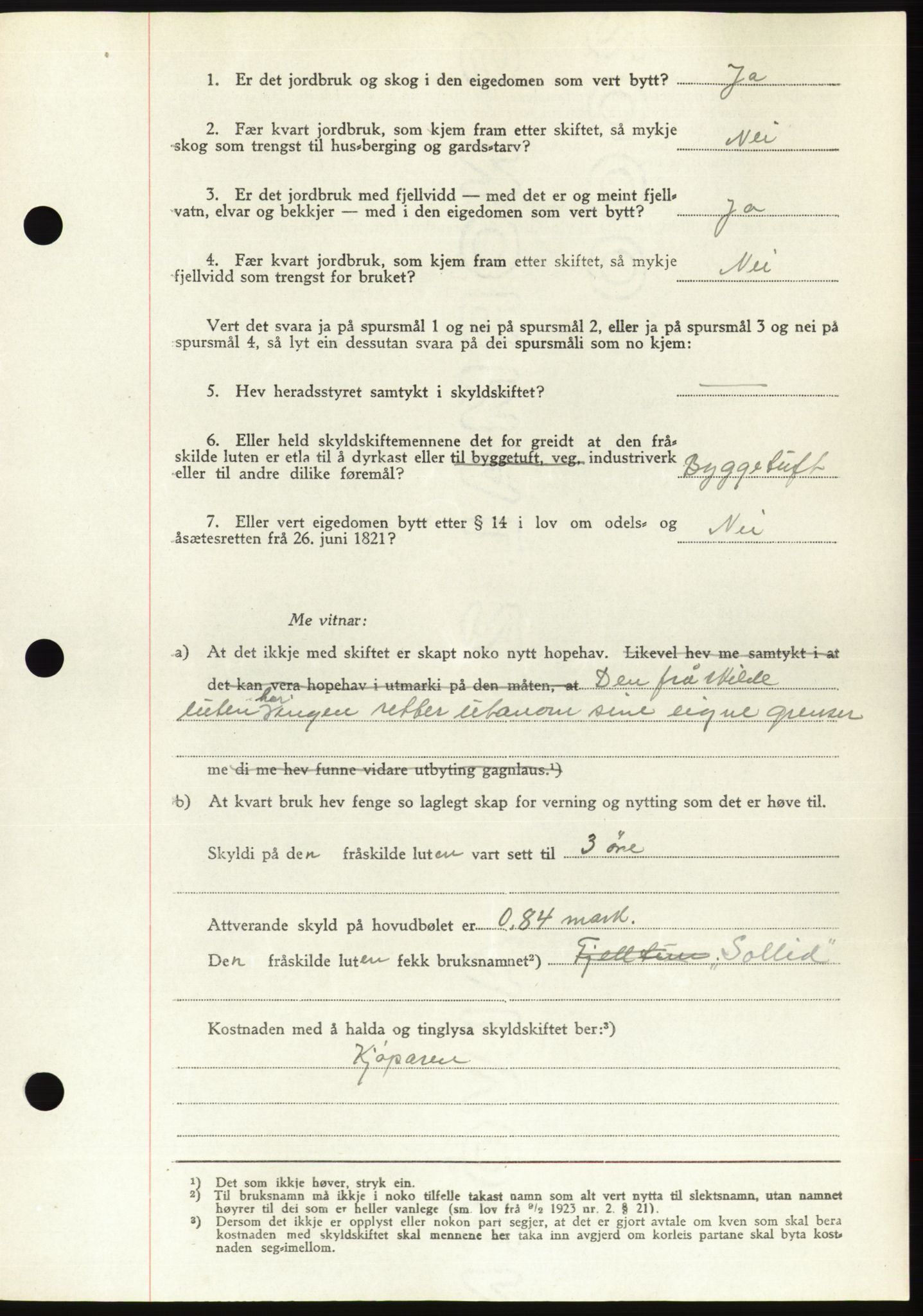 Søre Sunnmøre sorenskriveri, AV/SAT-A-4122/1/2/2C/L0081: Pantebok nr. 7A, 1947-1948, Dagboknr: 1763/1947