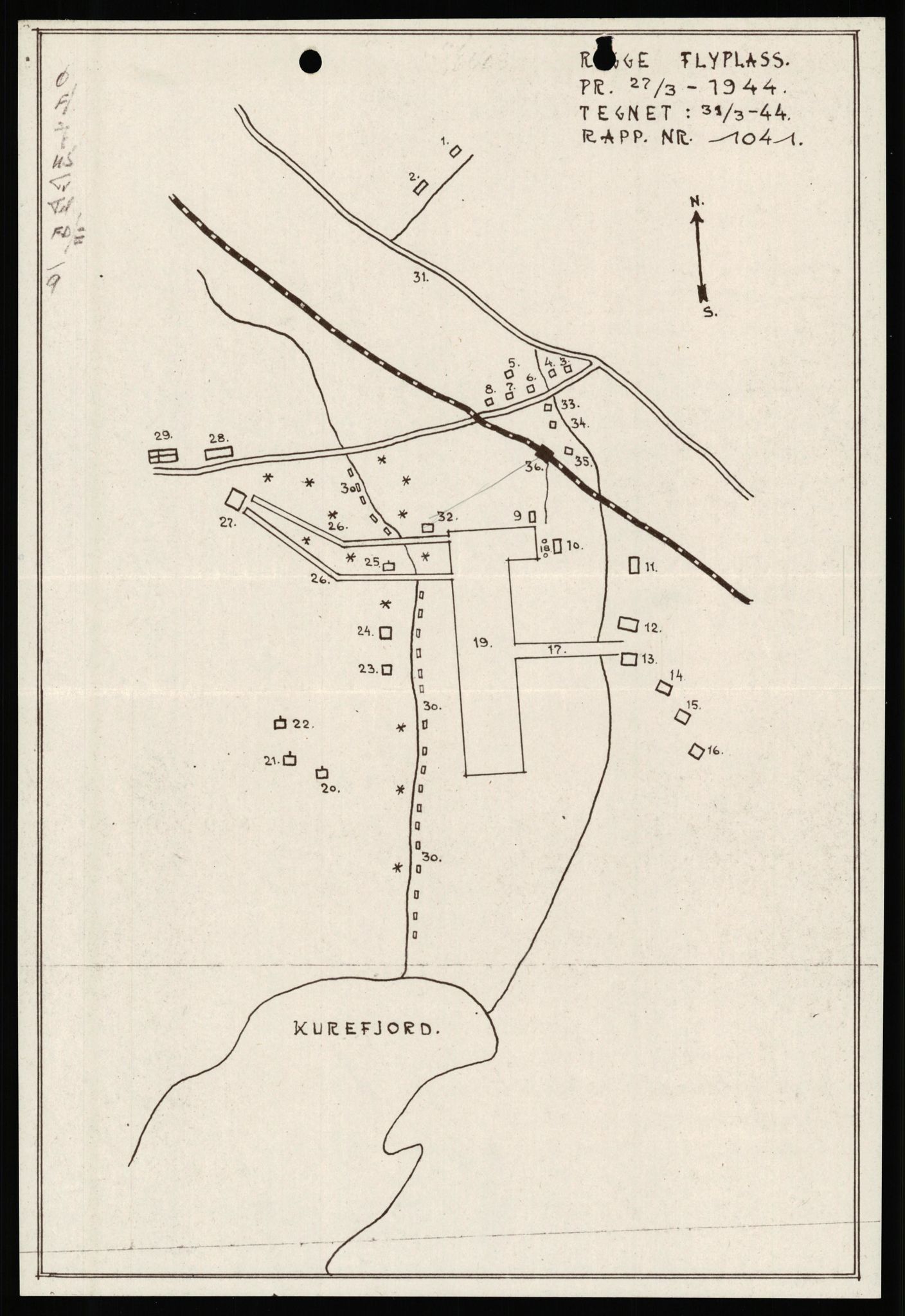 Forsvaret, Forsvarets overkommando II, AV/RA-RAFA-3915/D/Dd/L0008: Minefields. Prohibited Areas. Airfields, 1944, s. 8