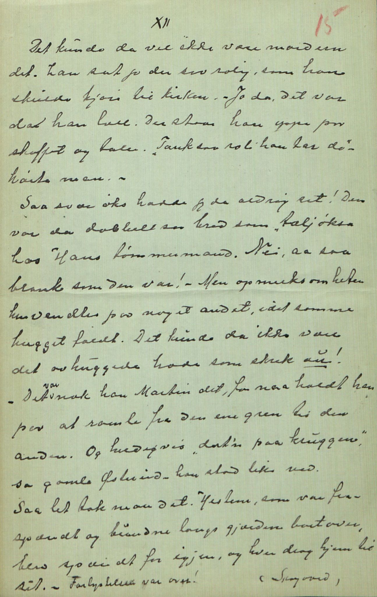 Rikard Berge, TEMU/TGM-A-1003/F/L0014/0040: 471-512 / 510 Brev til Berge frå Hankenæs + oppskrifter som H. kallar for sine, 1915-1917, s. 15