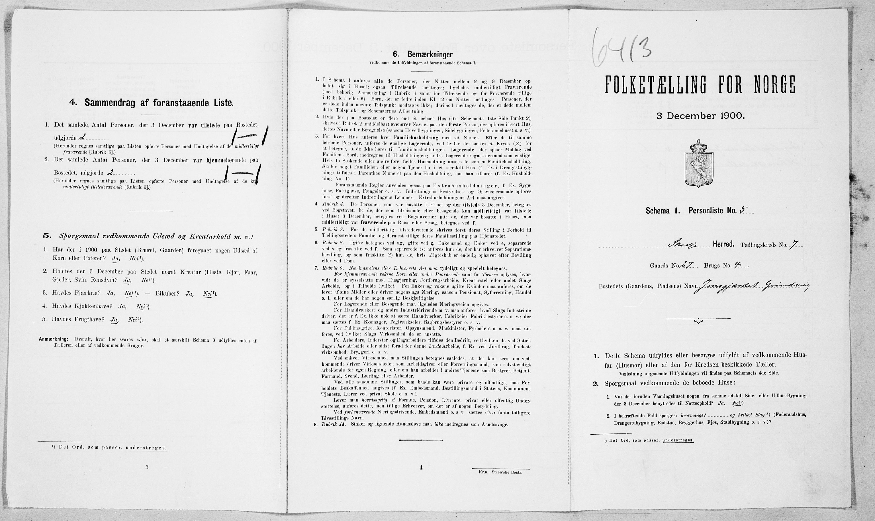 SAT, Folketelling 1900 for 1529 Skodje herred, 1900, s. 354