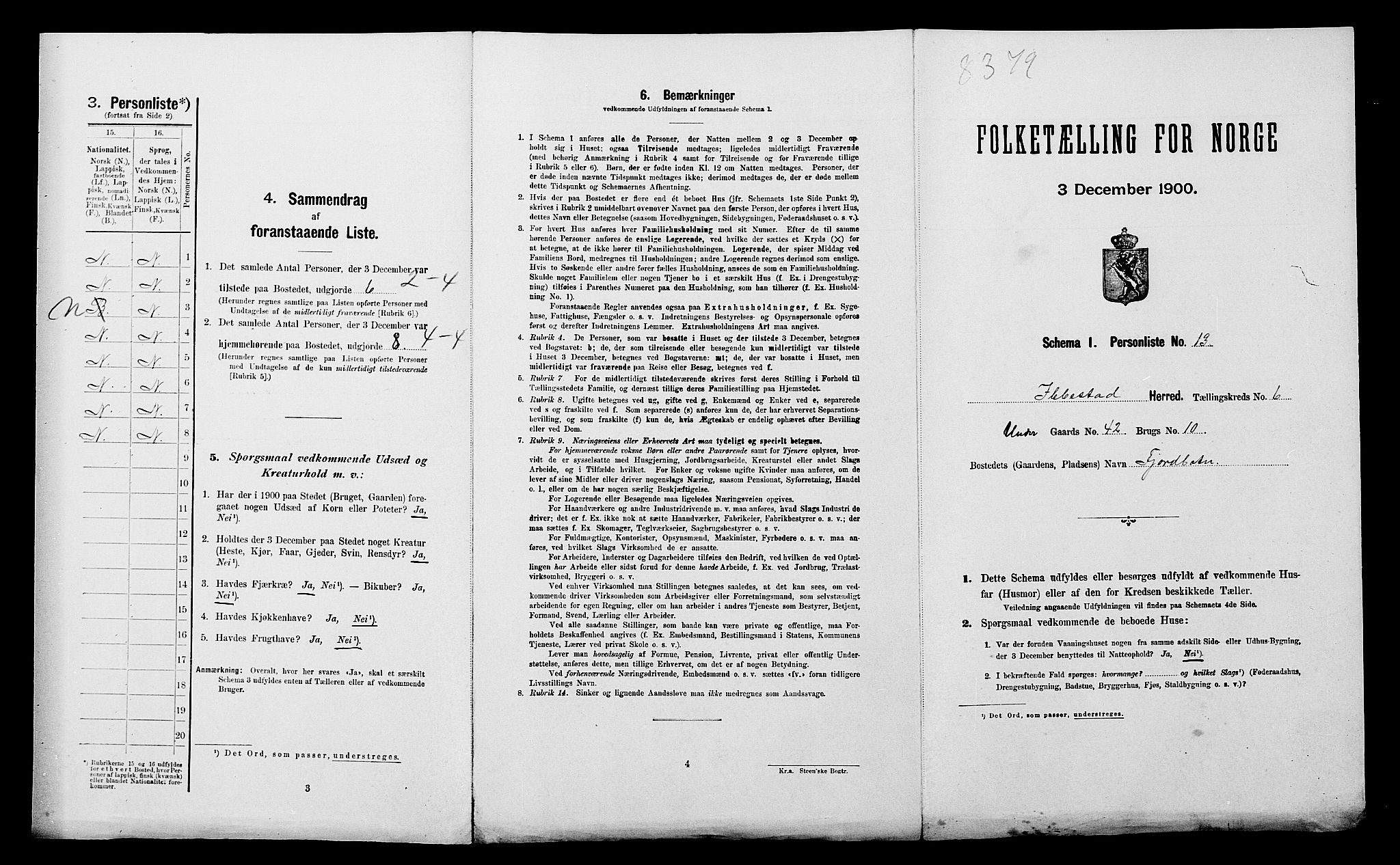 SATØ, Folketelling 1900 for 1917 Ibestad herred, 1900, s. 874