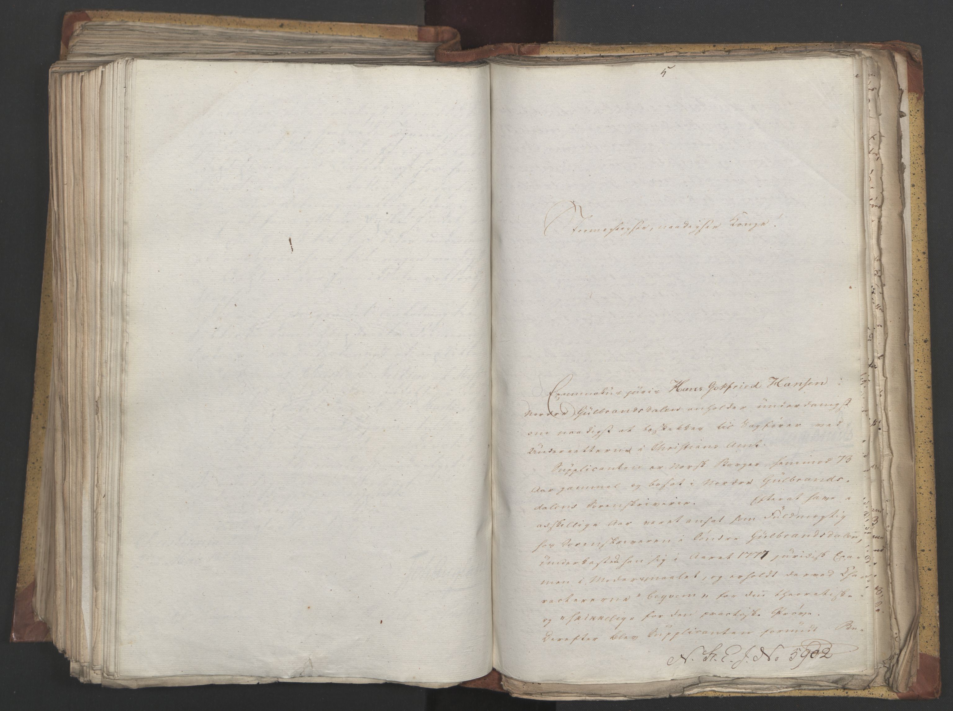 Statsrådsavdelingen i Stockholm, AV/RA-S-1003/D/Da/L0030: Regjeringsinnstillinger nr. 5800-5931, 1822, s. 374
