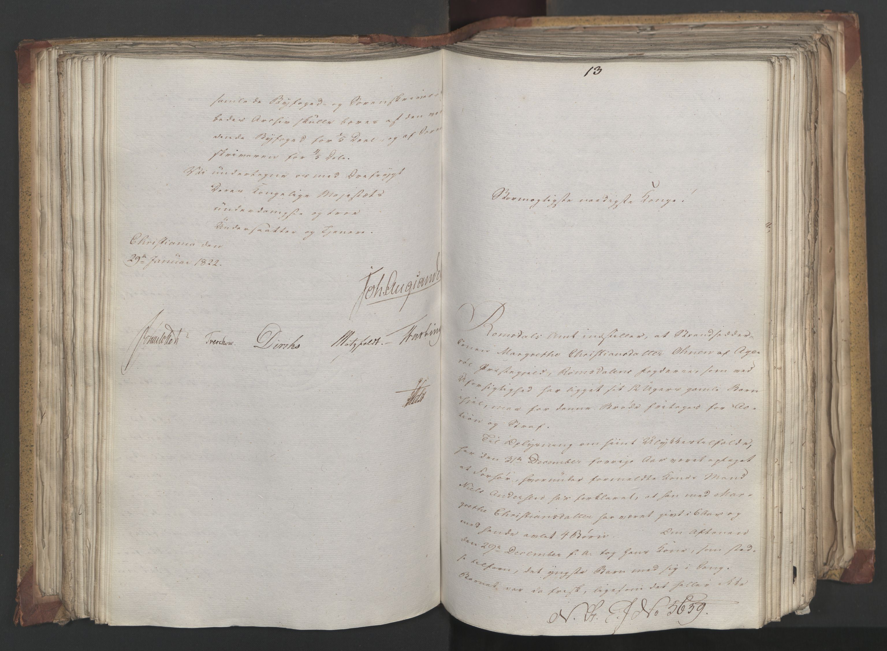 Statsrådsavdelingen i Stockholm, AV/RA-S-1003/D/Da/L0029: Regjeringsinnstillinger nr. 5587-5799, 1822, s. 162