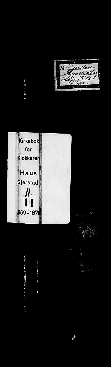 Haus sokneprestembete, SAB/A-75601/H/Hab: Klokkerbok nr. C 1, 1869-1878