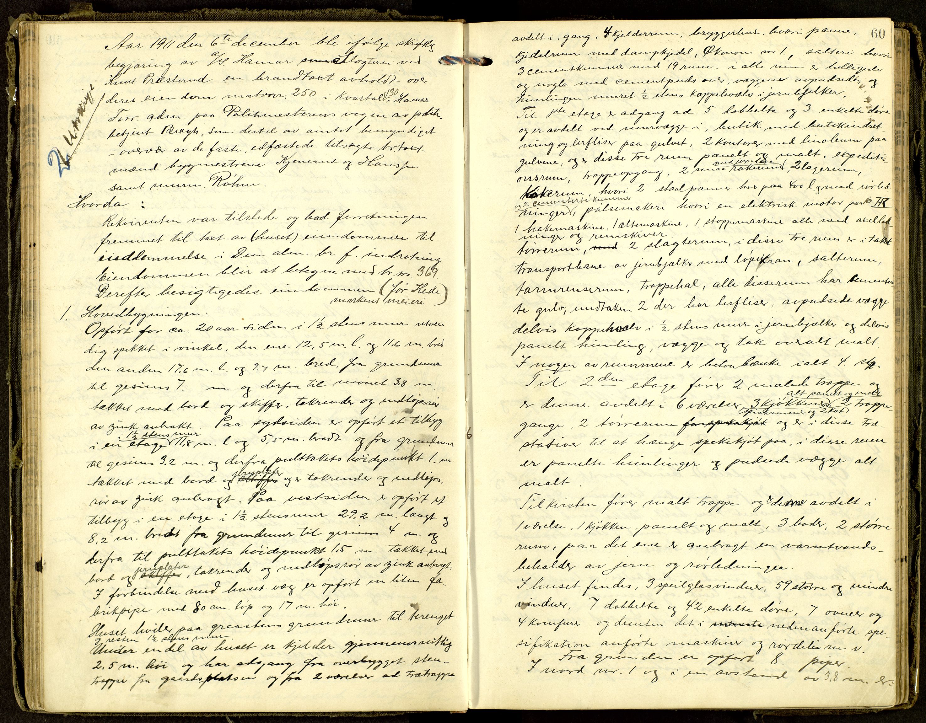 Norges Brannkasse, Hamar, AV/SAH-NBRANH-006/F/Fa/L0007: Branntakstprotokoll, 1911-1917, s. 59b-60a