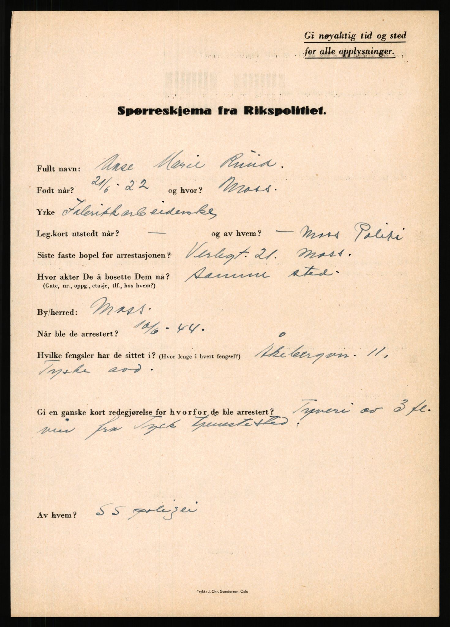 Rikspolitisjefen, AV/RA-S-1560/L/L0014: Pettersen, Aksel - Savosnick, Ernst, 1940-1945, s. 765