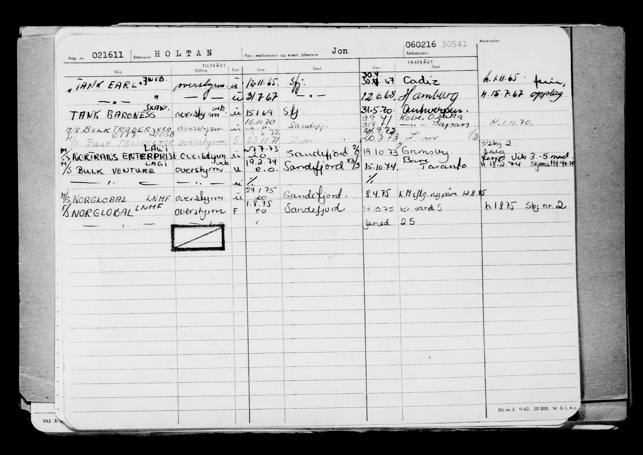 Direktoratet for sjømenn, AV/RA-S-3545/G/Gb/L0136: Hovedkort, 1916, s. 471