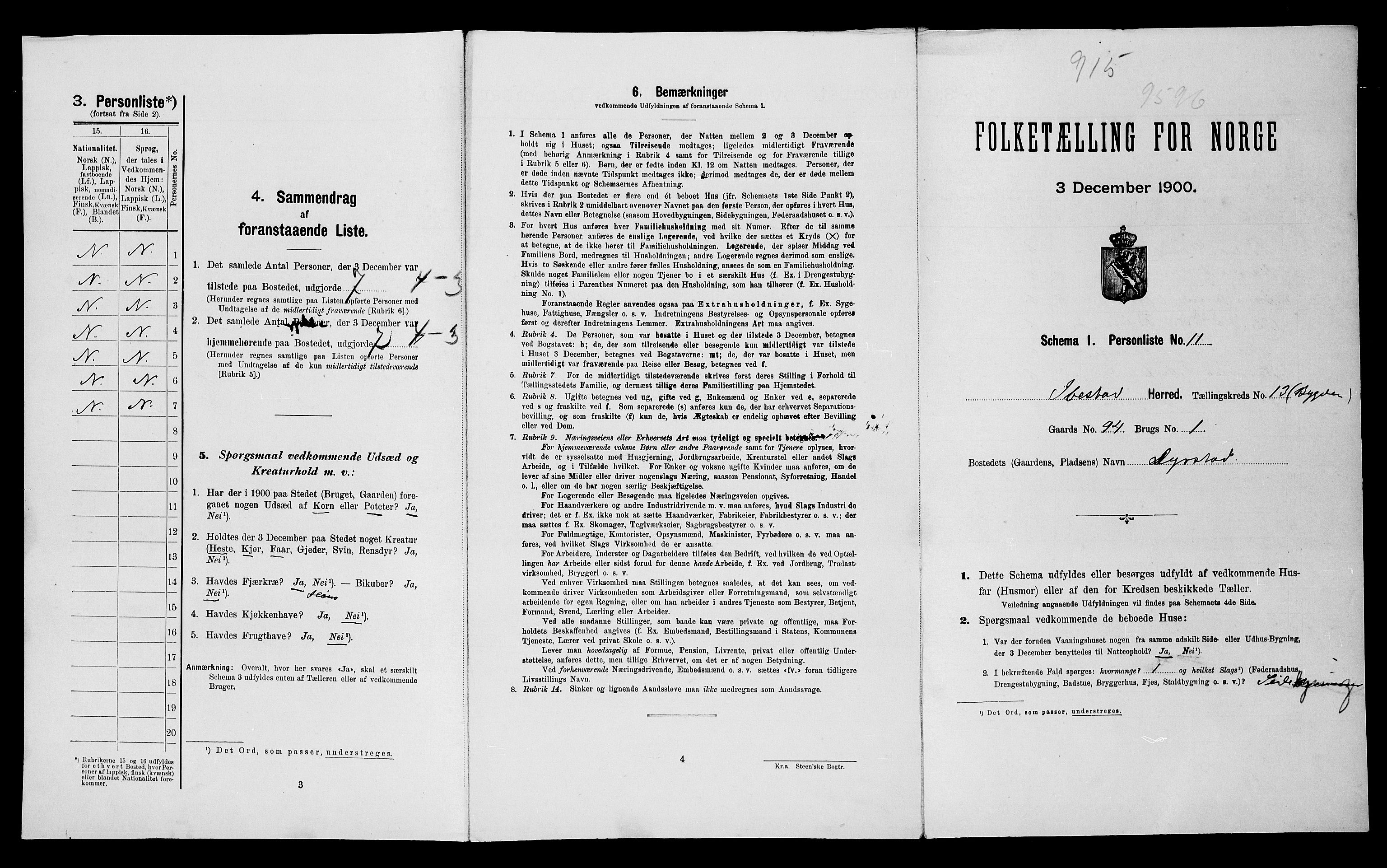 SATØ, Folketelling 1900 for 1917 Ibestad herred, 1900, s. 135