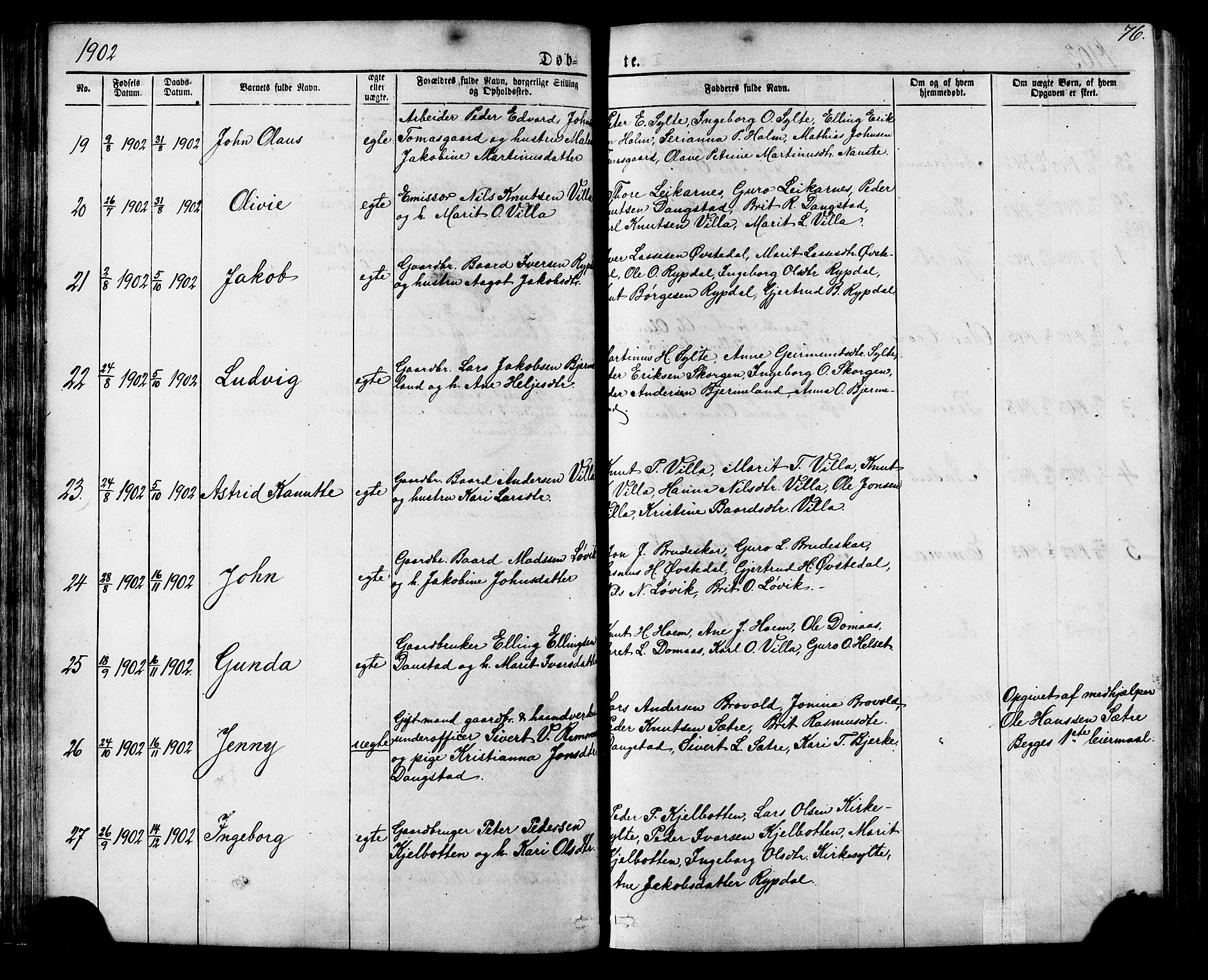 Ministerialprotokoller, klokkerbøker og fødselsregistre - Møre og Romsdal, AV/SAT-A-1454/541/L0547: Klokkerbok nr. 541C02, 1867-1921, s. 76