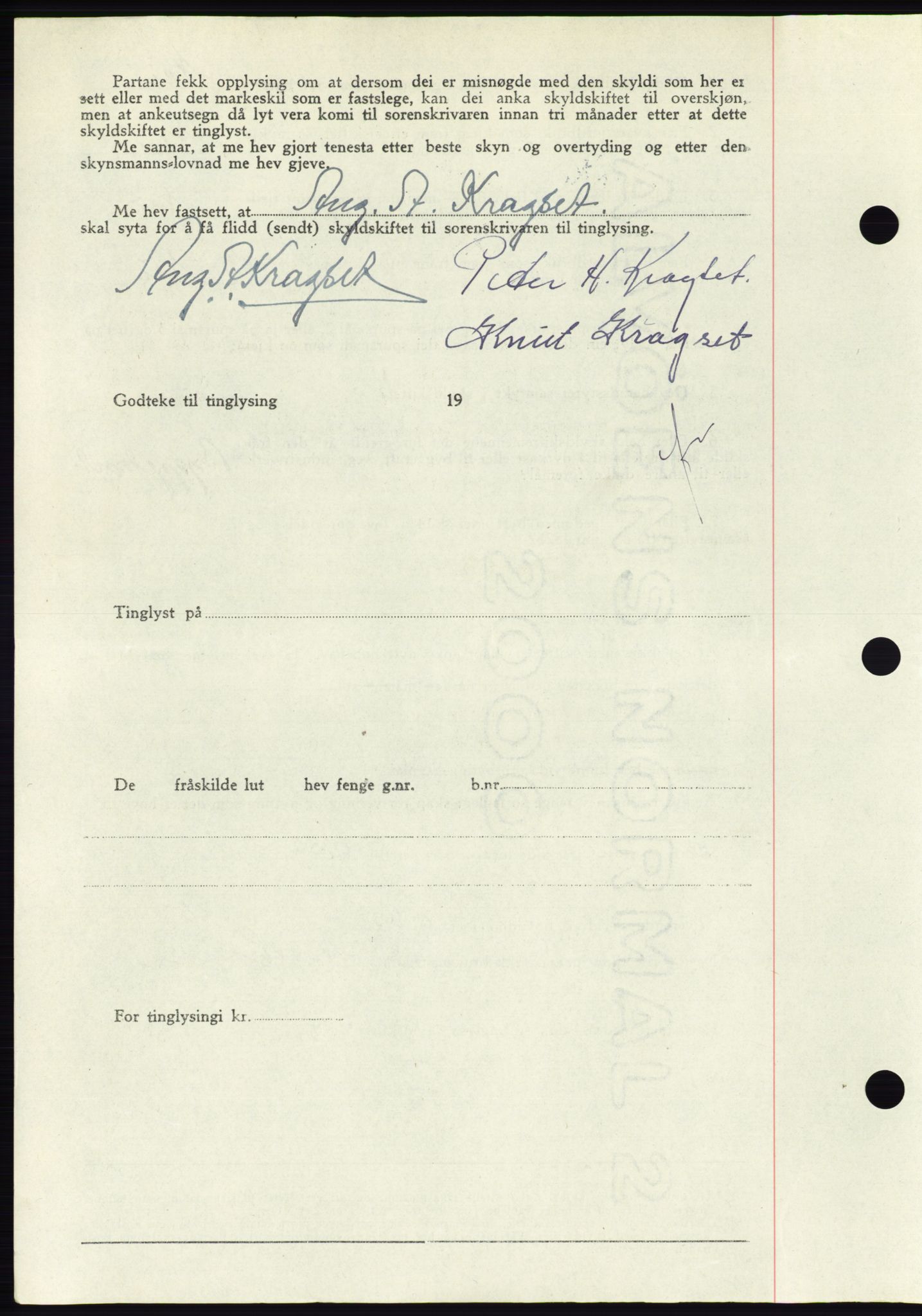 Søre Sunnmøre sorenskriveri, AV/SAT-A-4122/1/2/2C/L0081: Pantebok nr. 7A, 1947-1948, Dagboknr: 1197/1947