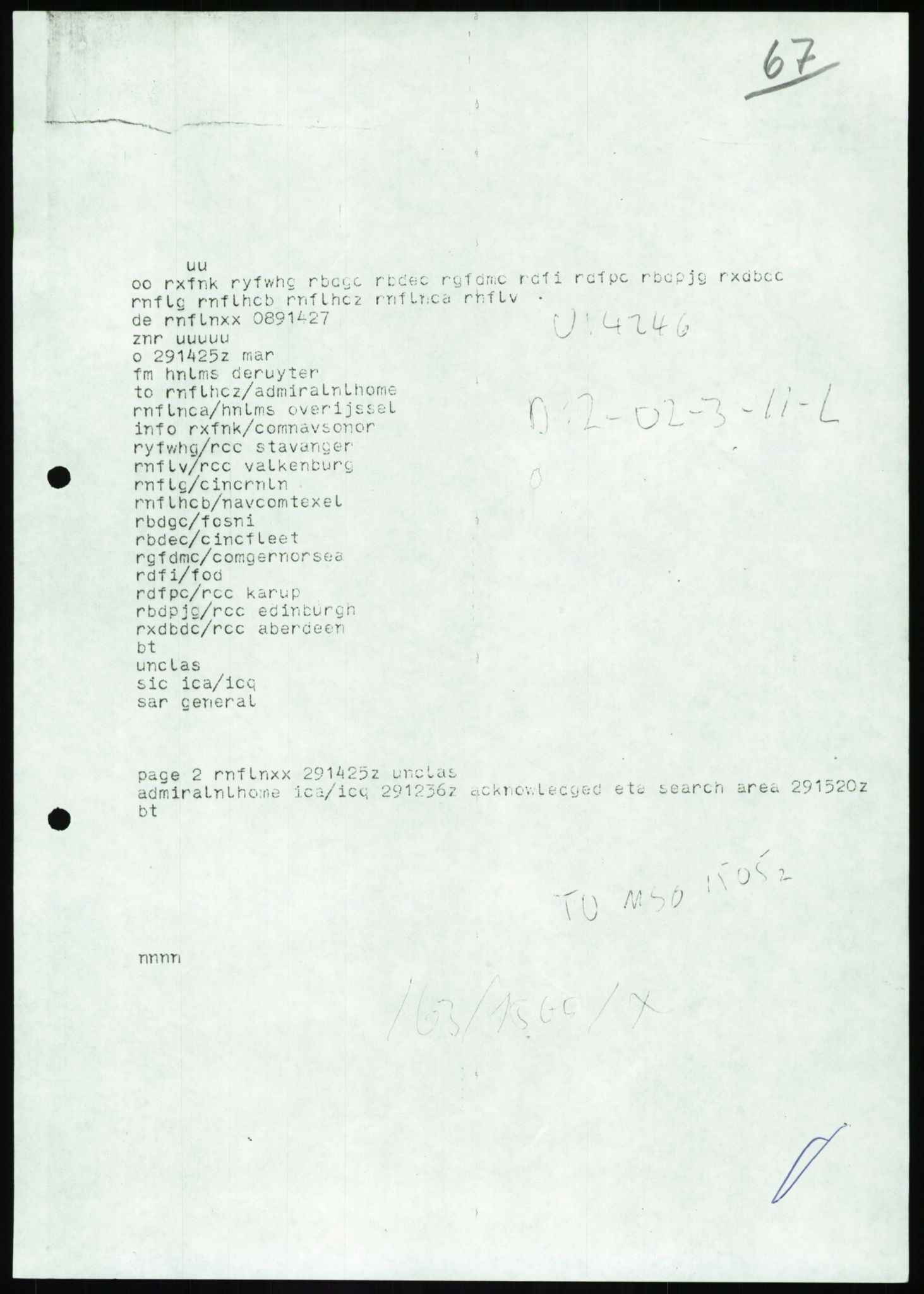 Justisdepartementet, Granskningskommisjonen ved Alexander Kielland-ulykken 27.3.1980, AV/RA-S-1165/D/L0017: P Hjelpefartøy (Doku.liste + P1-P6 av 6)/Q Hovedredningssentralen (Q0-Q27 av 27), 1980-1981, s. 213