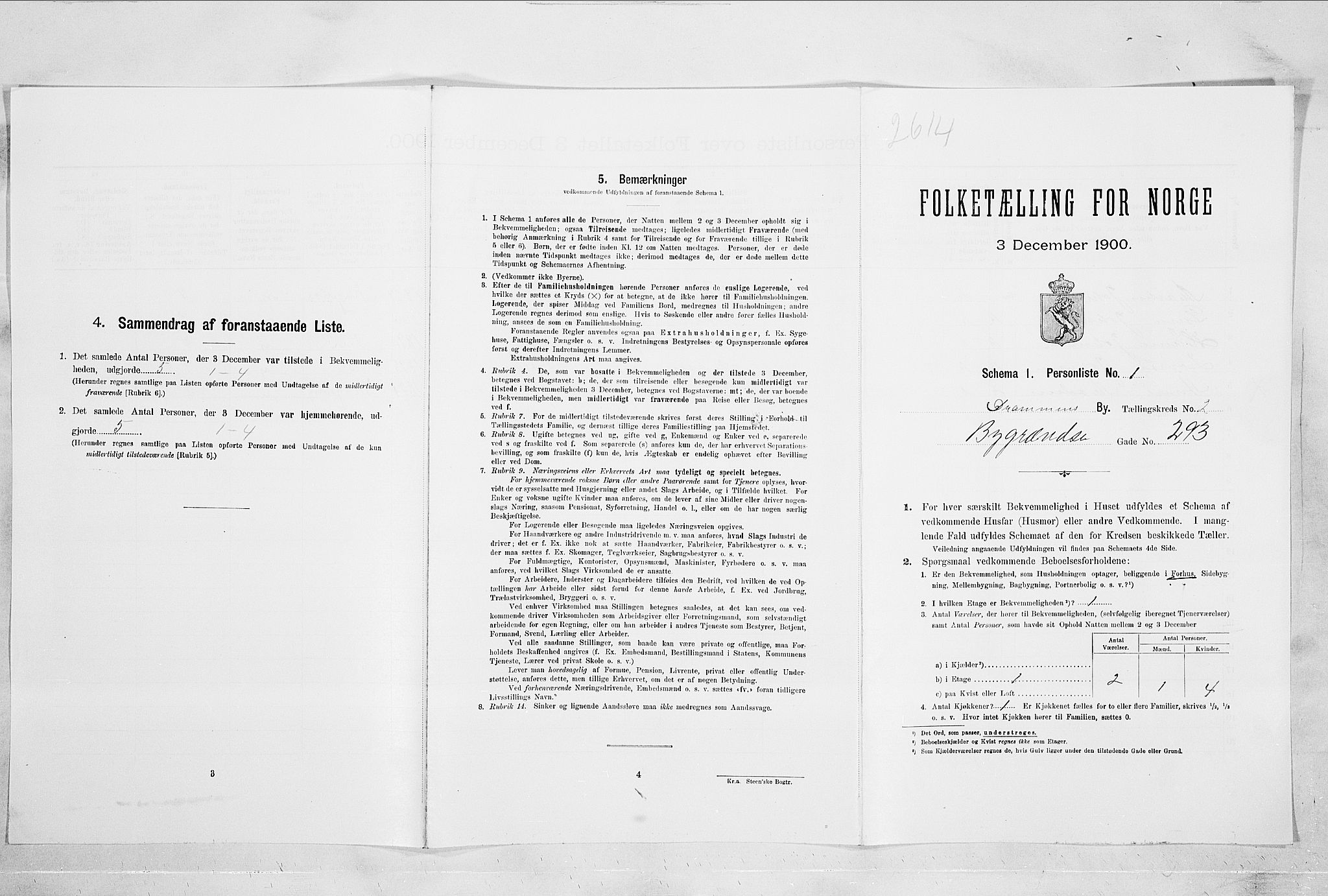 RA, Folketelling 1900 for 0602 Drammen kjøpstad, 1900, s. 710