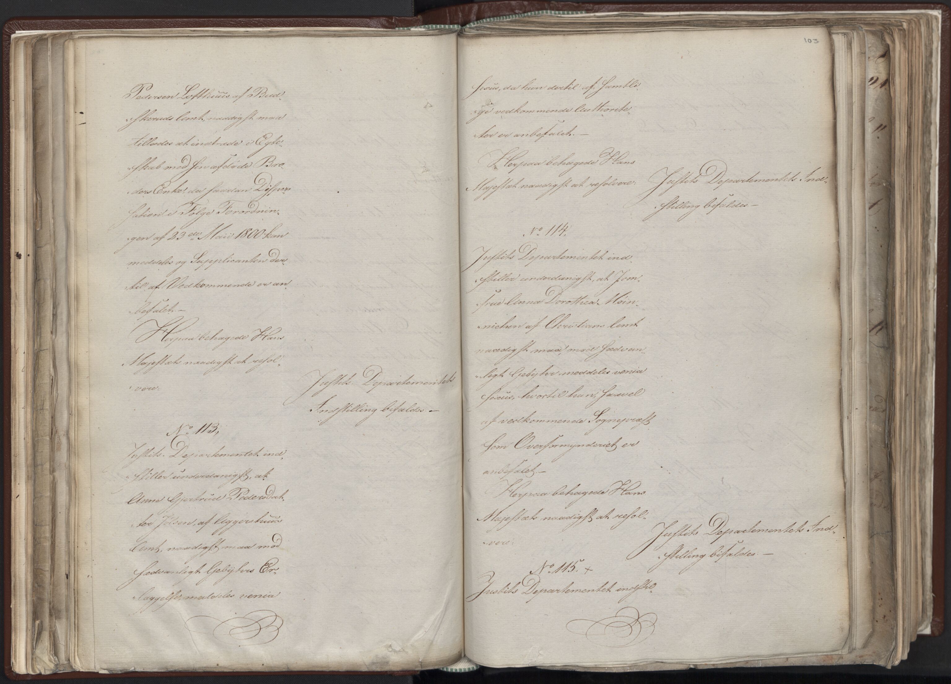 Statsrådssekretariatet, AV/RA-S-1001/A/Ab/L0012: Kgl. res. nr. 5679-6008 II, 1821, s. 102b-103a