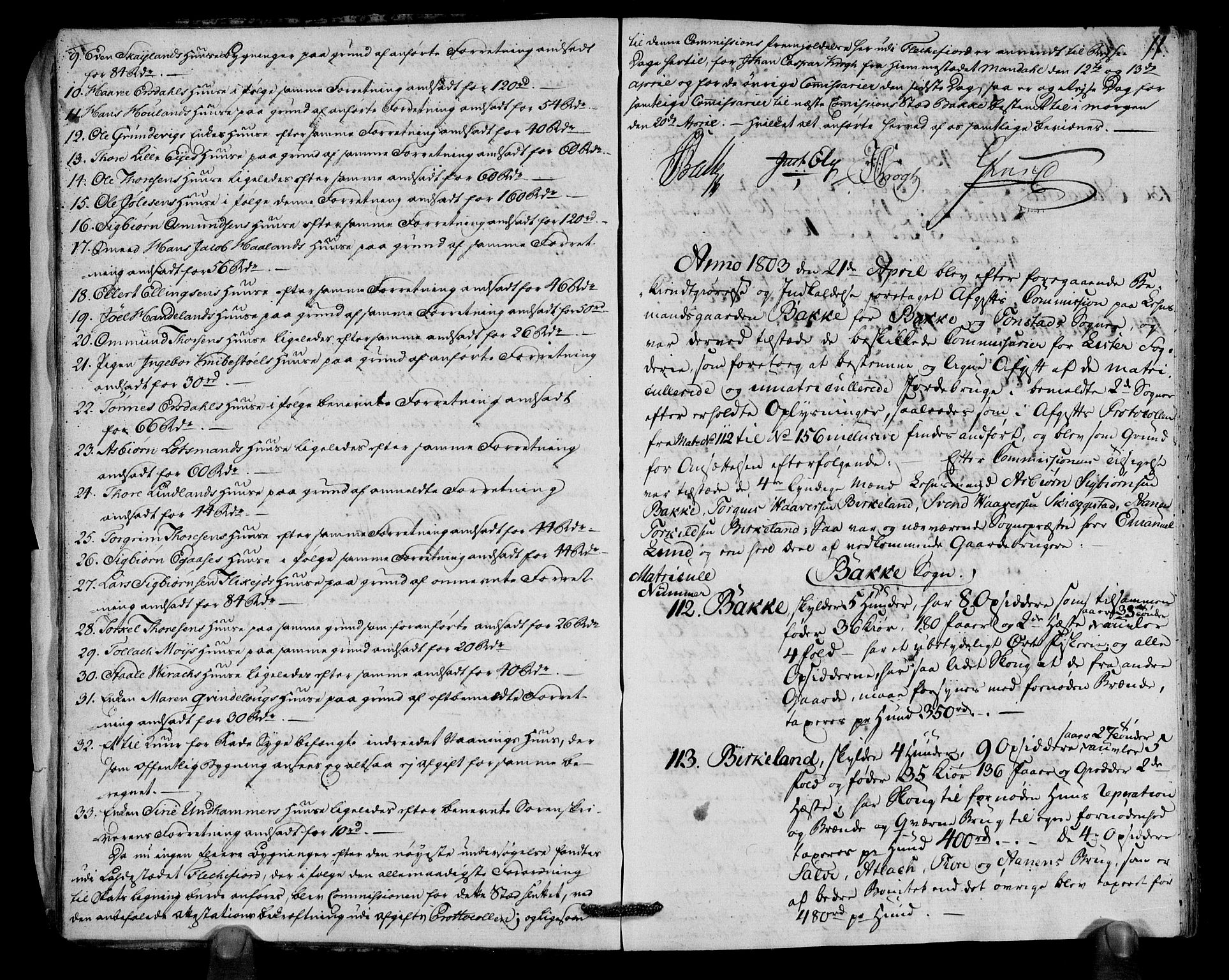 Rentekammeret inntil 1814, Realistisk ordnet avdeling, RA/EA-4070/N/Ne/Nea/L0091: Lista fogderi. Deliberasjonsprotokoll, 1803, s. 13