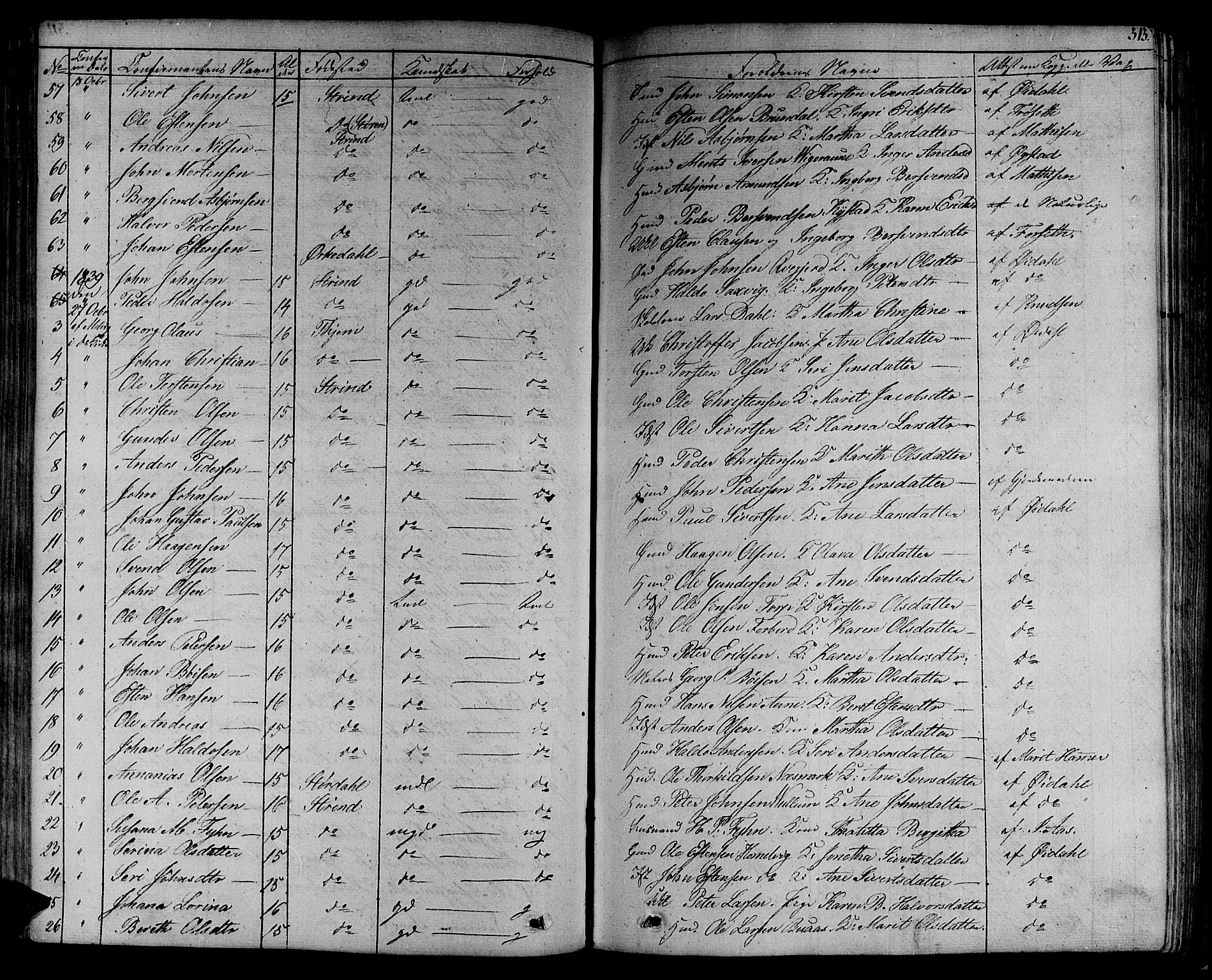 Ministerialprotokoller, klokkerbøker og fødselsregistre - Sør-Trøndelag, SAT/A-1456/606/L0286: Ministerialbok nr. 606A04 /1, 1823-1840, s. 313